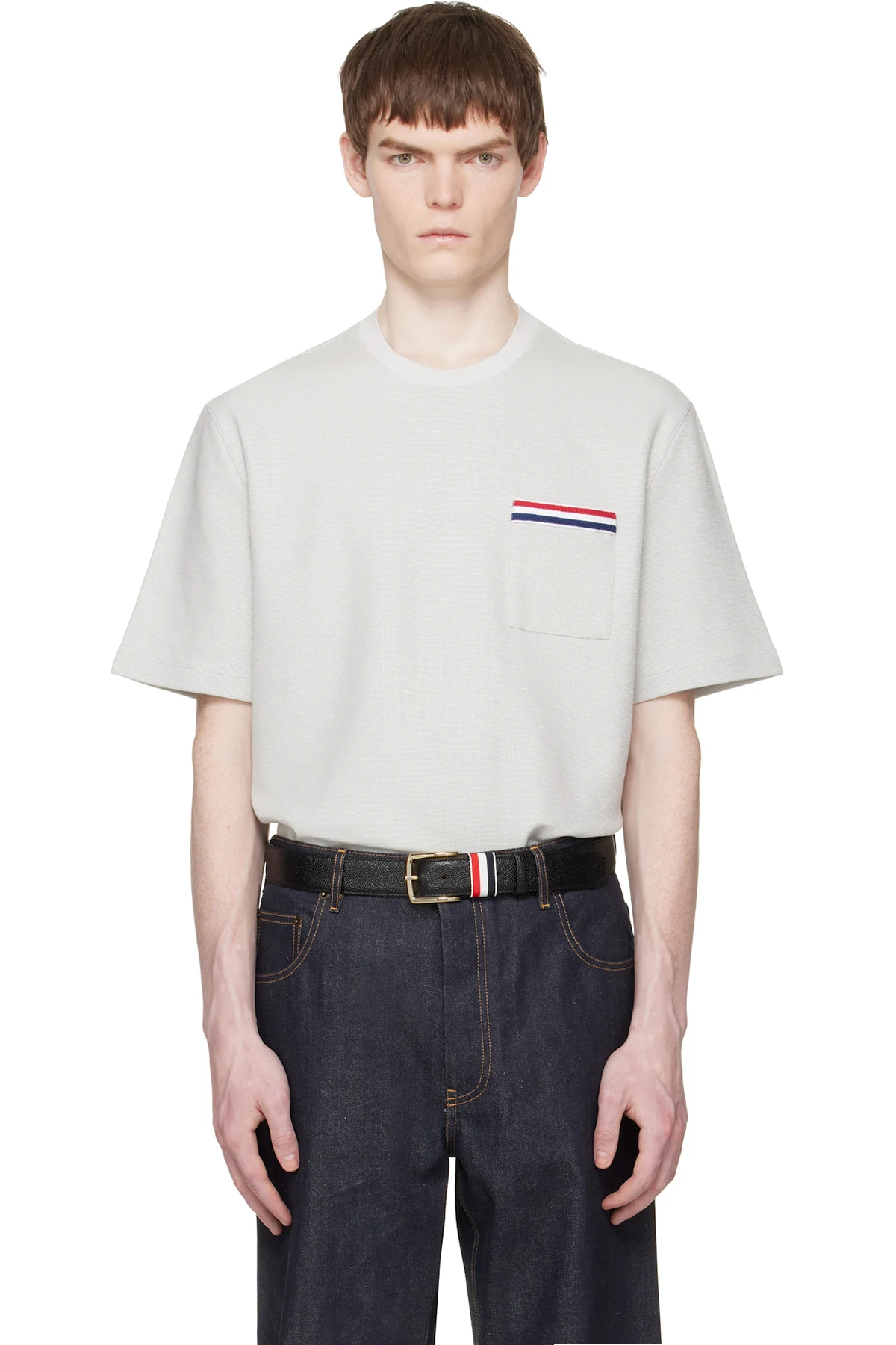 Gray Short Sleeve Pocket T-shirt