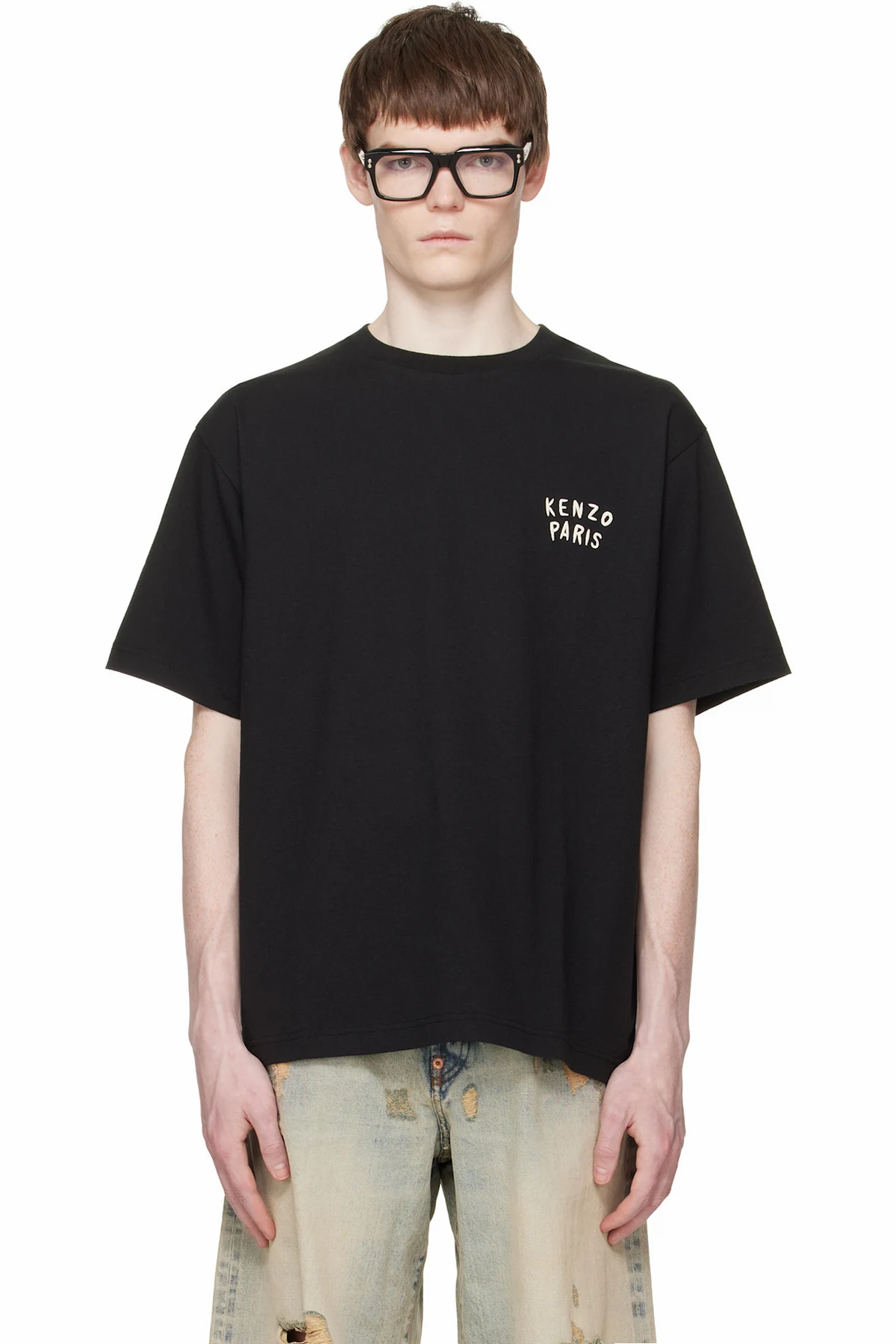 Black Kenzo Paris 'KENZO Boke Heart' Oversized T-shirt