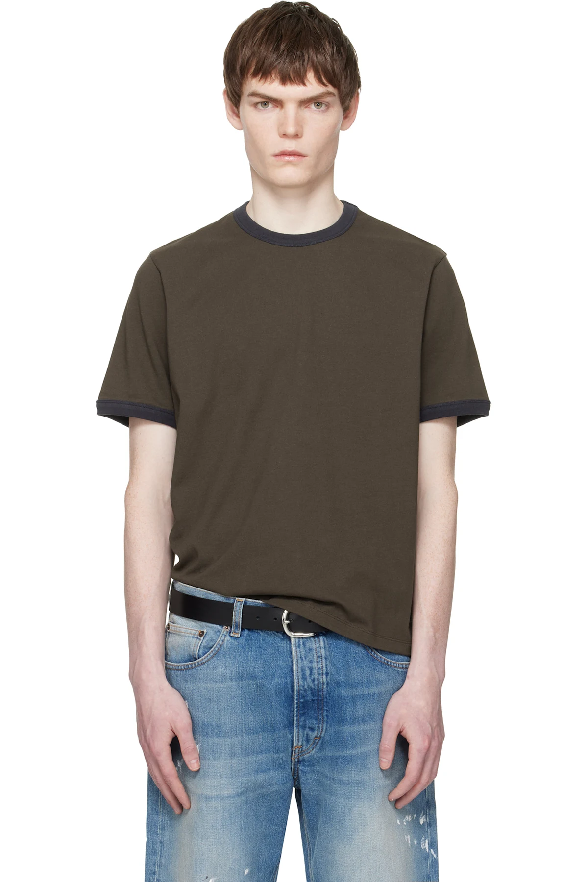 Brown Ringer T-shirt