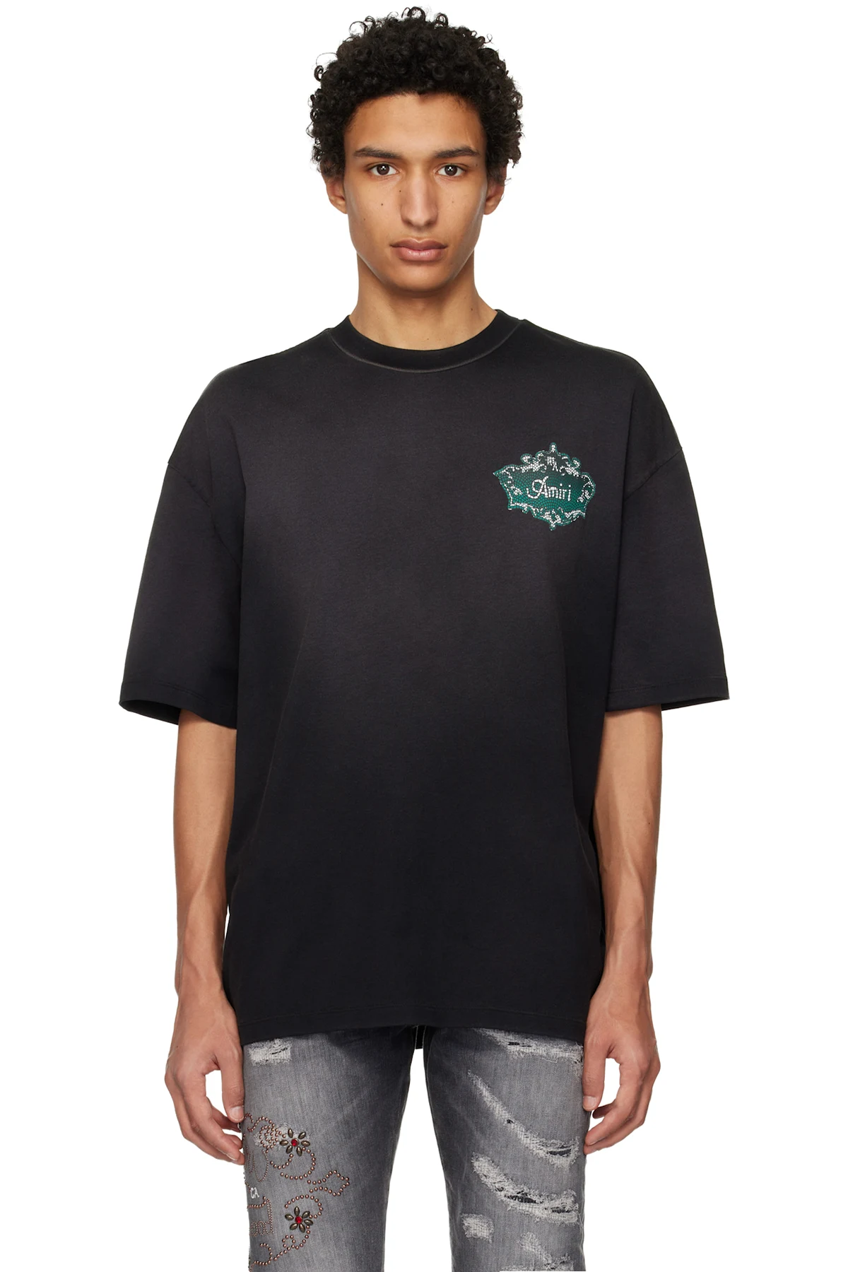 Black Chateau Crest Oversized T-shirt