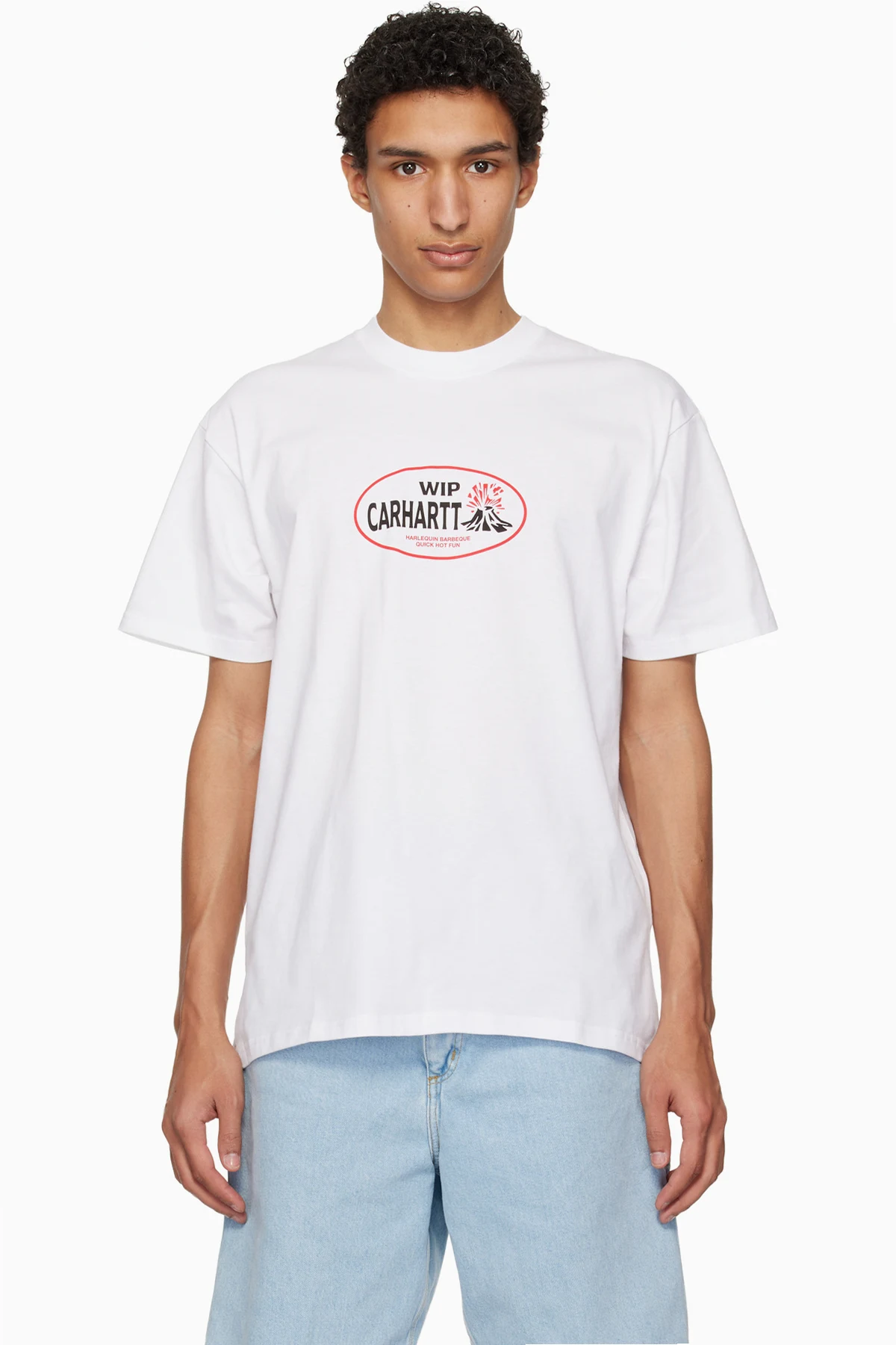 White S/S Harlequin BBQ T-shirt