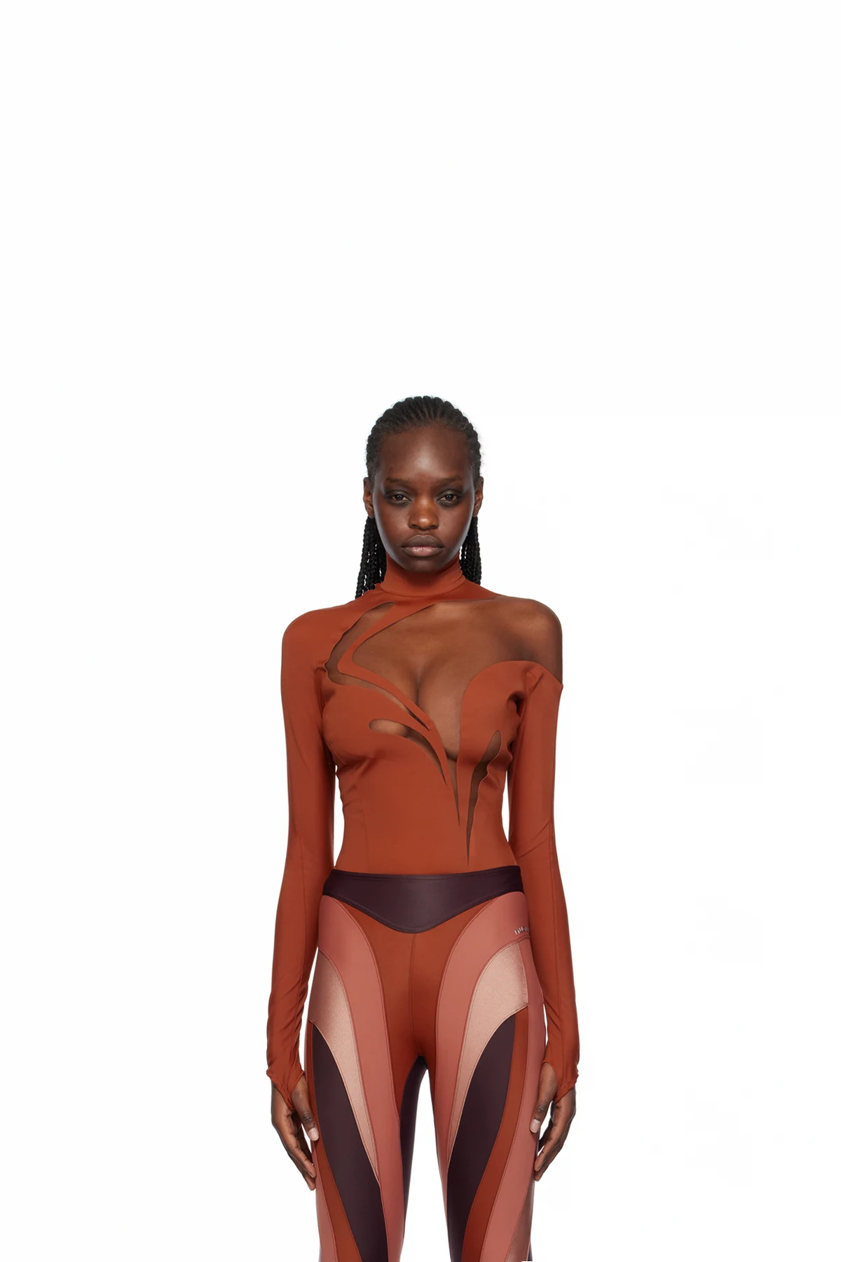 Tan Swirly Bodysuit