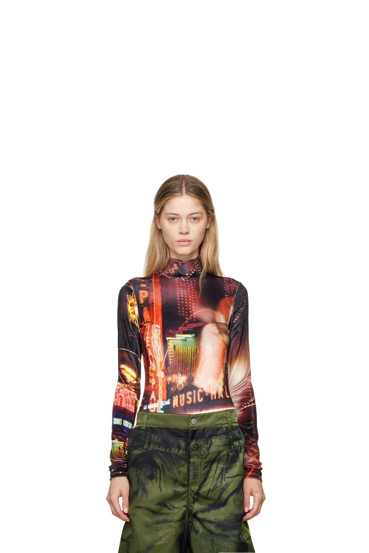 Black & Red 'The Velvet Pigalle' Bodysuit