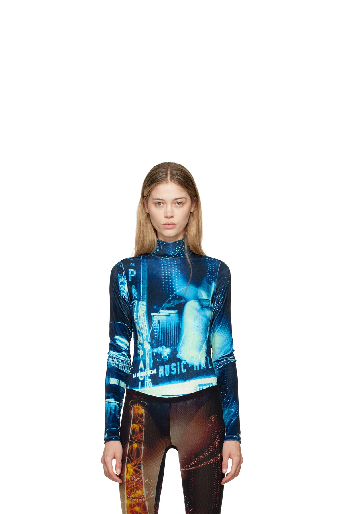 Navy 'The Velvet Pigalle' Bodysuit