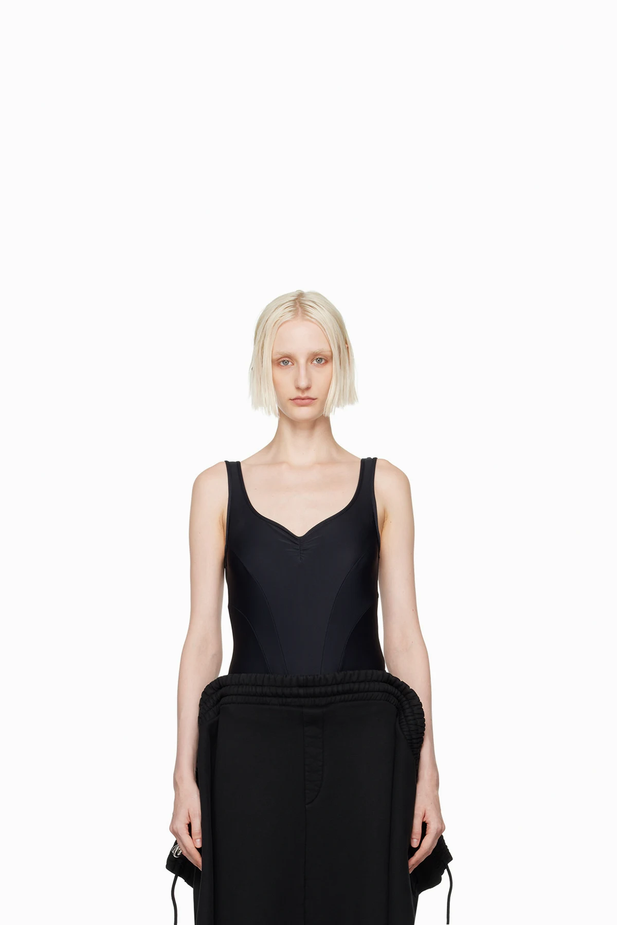 Black Justaucorps Bodysuit