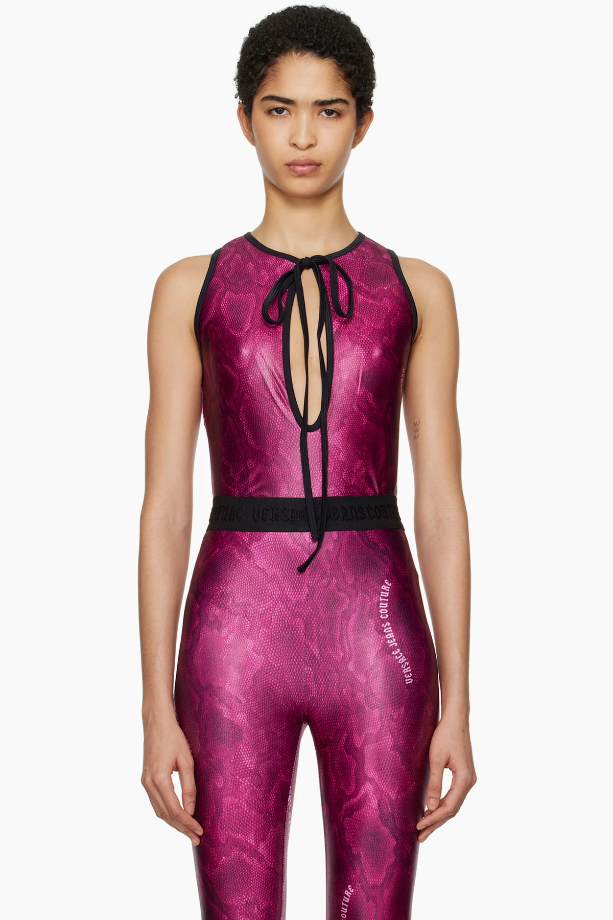Pink Printed Bodysuit