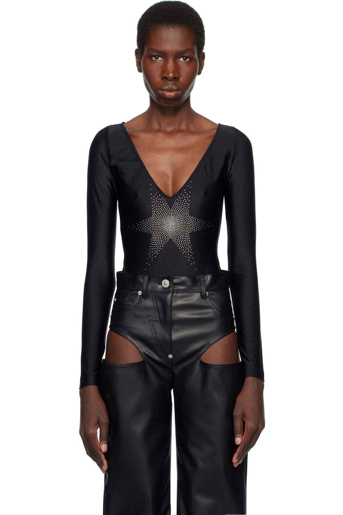 Black Star Point Bodysuit