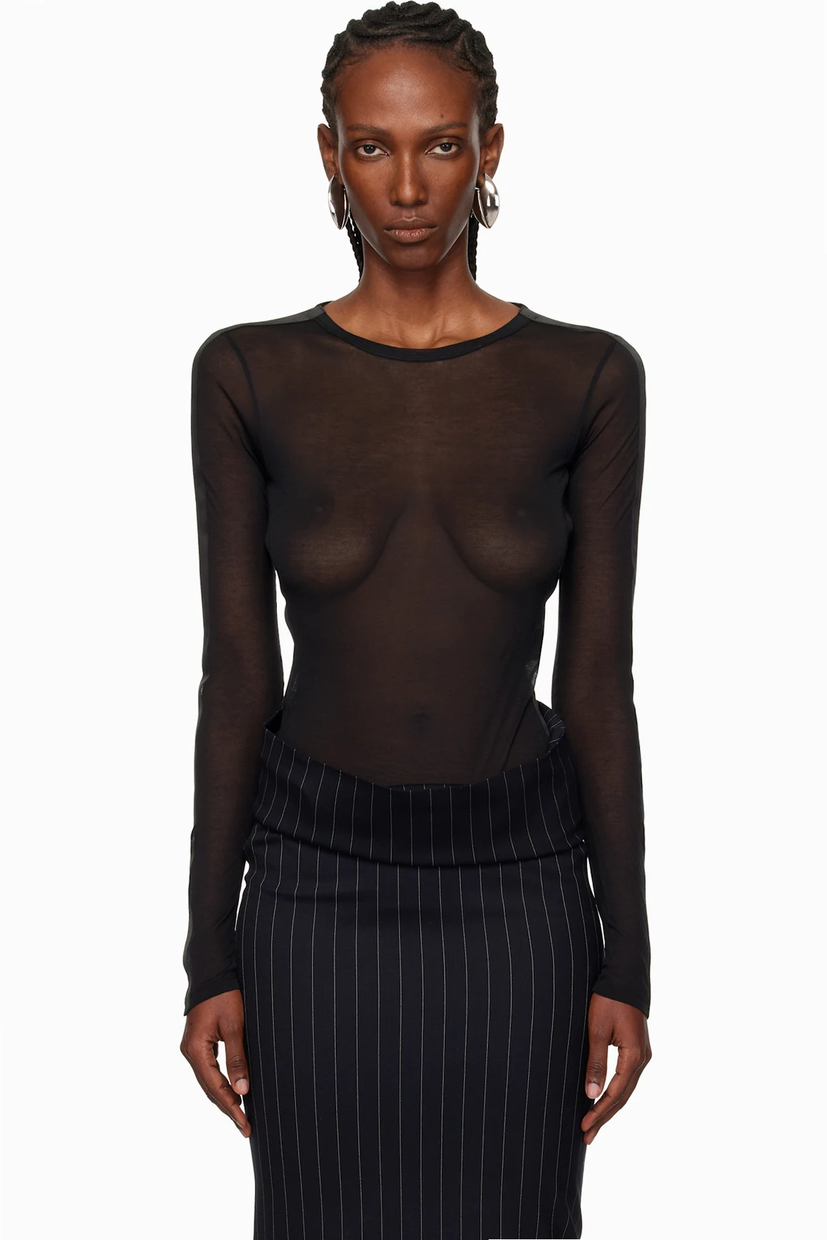 Black Tuxedo Bodysuit