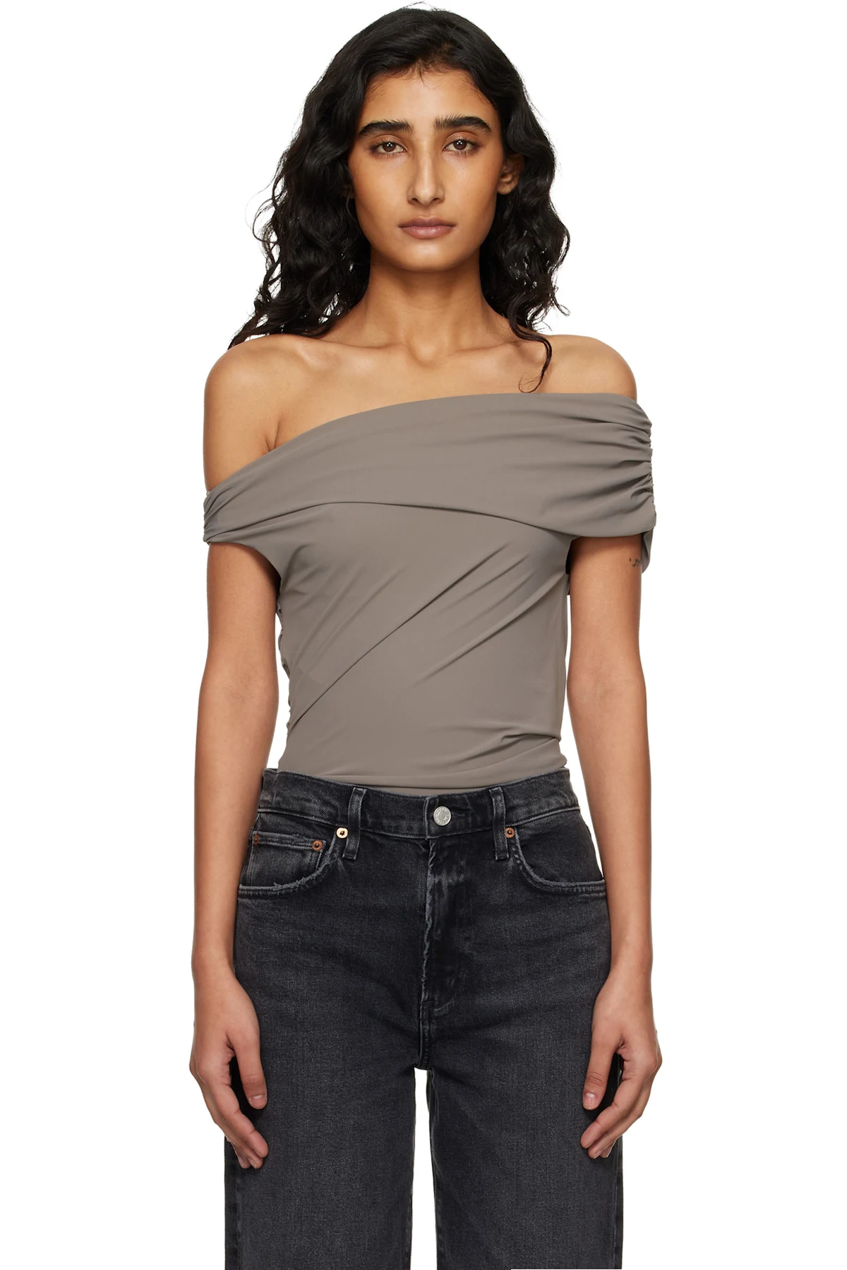 Taupe Sherilyn Bodysuit