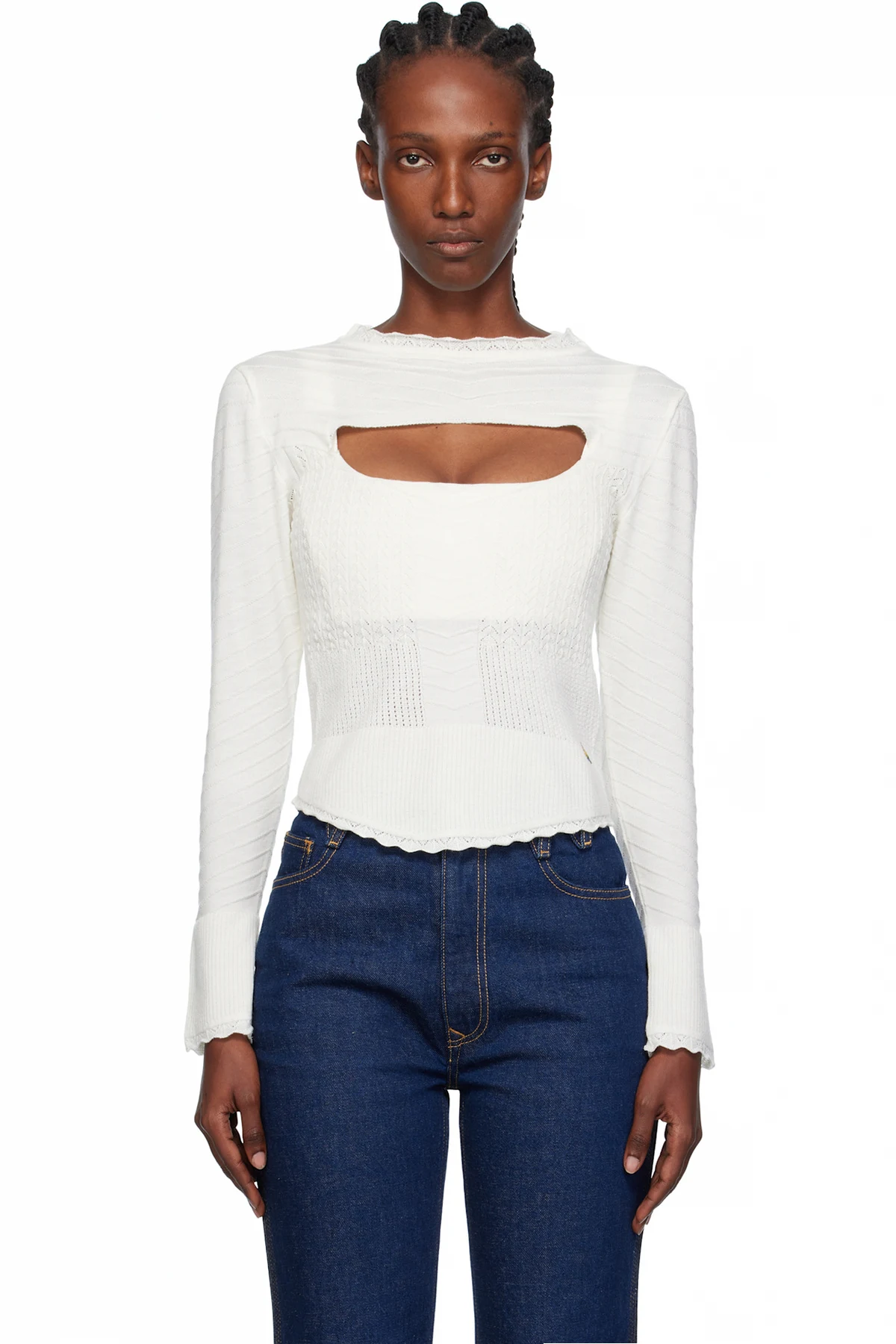 White Maria Corset Top