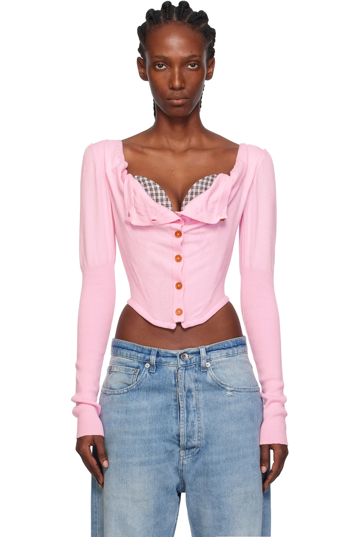 Pink Bea Corset Blouse