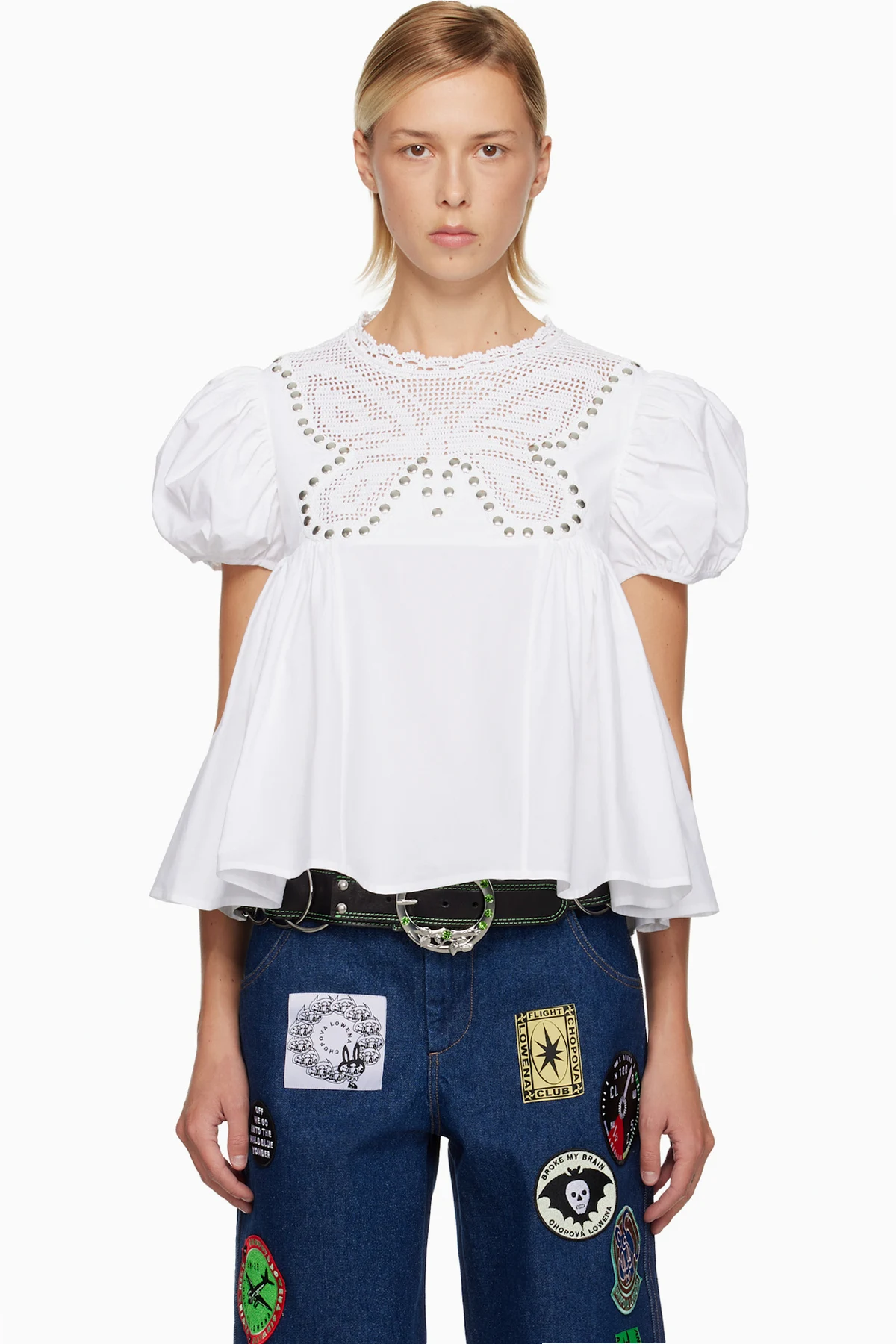 White Willa Hand Crochet Blouse