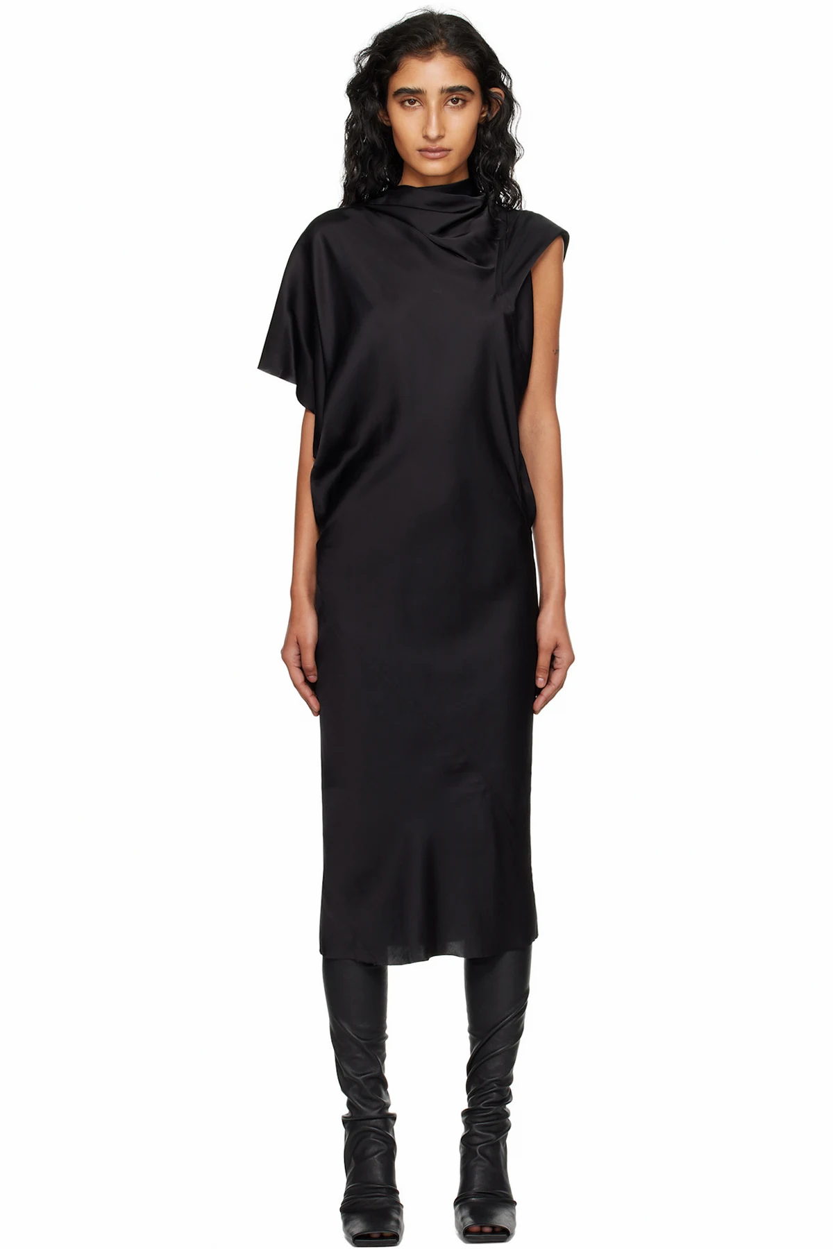 Black Concordians Seb Midi Dress