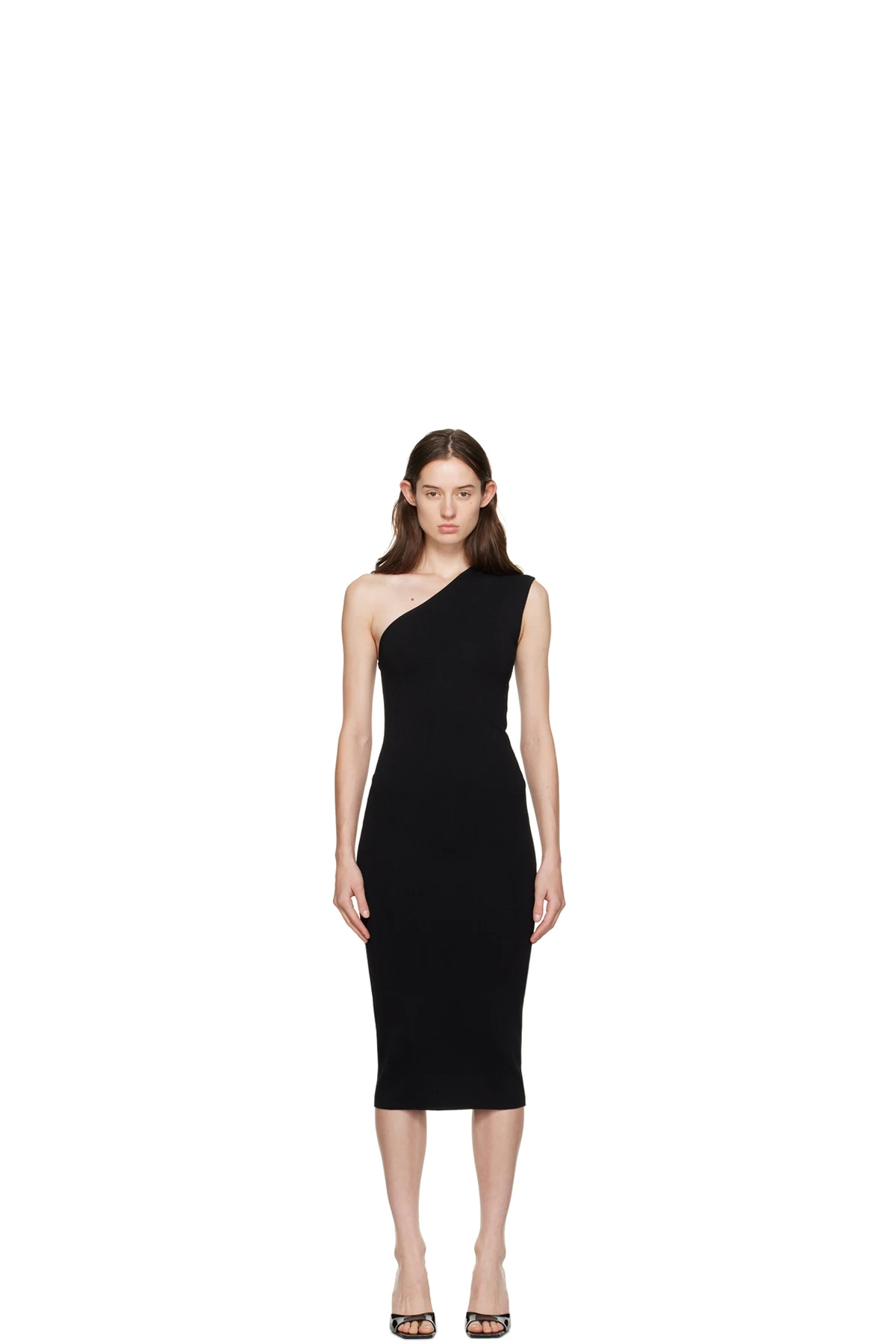 Black Arriba Midi Dress
