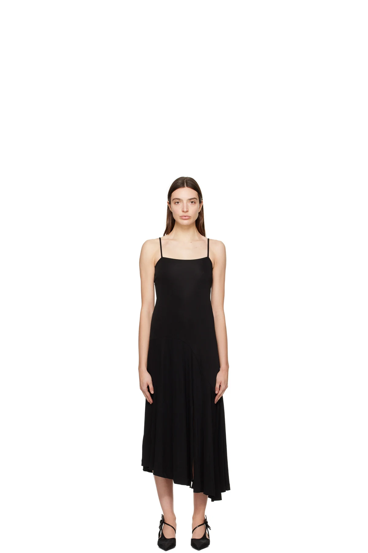 Black Contour Midi Dress