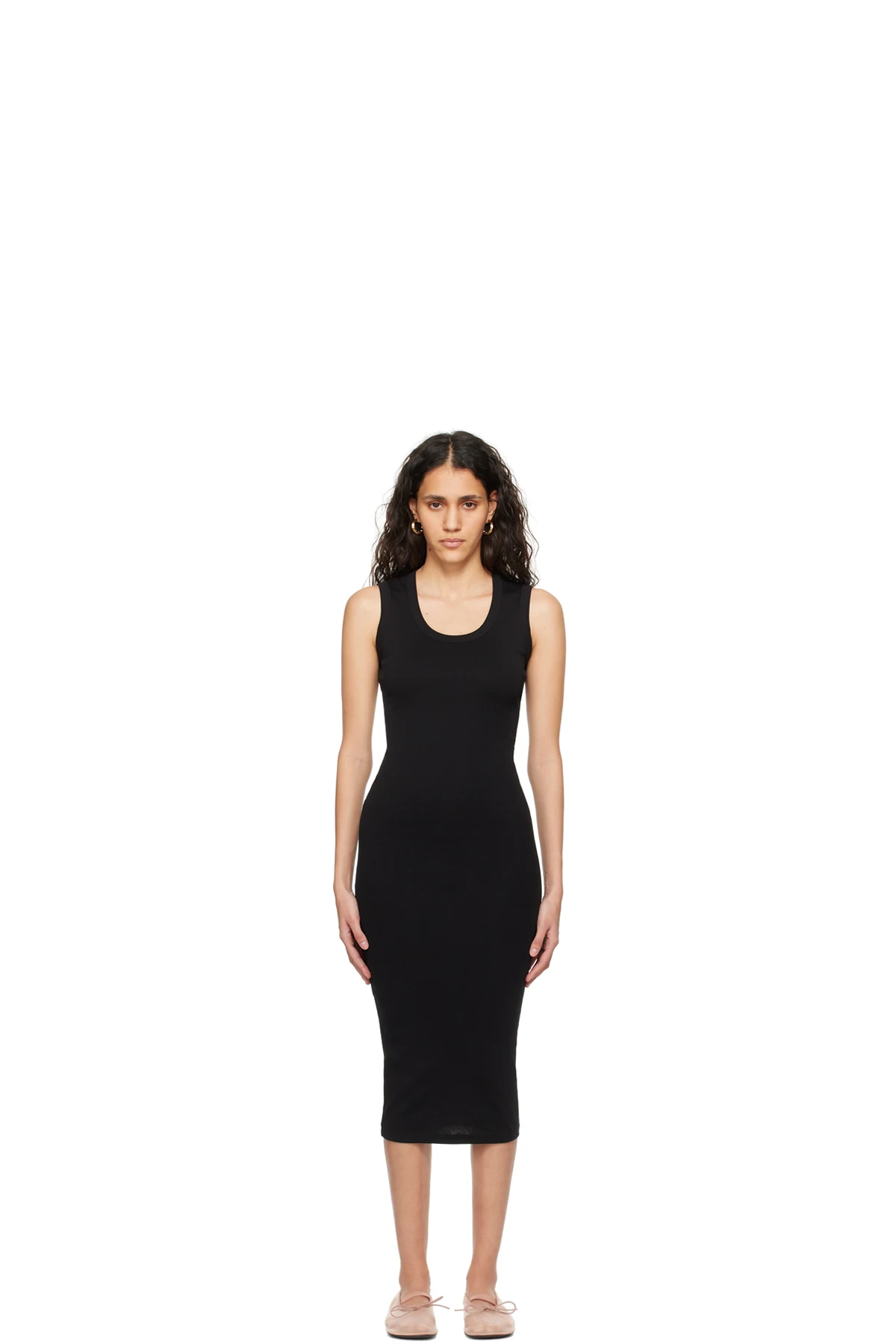 Black Joline Midi Dress