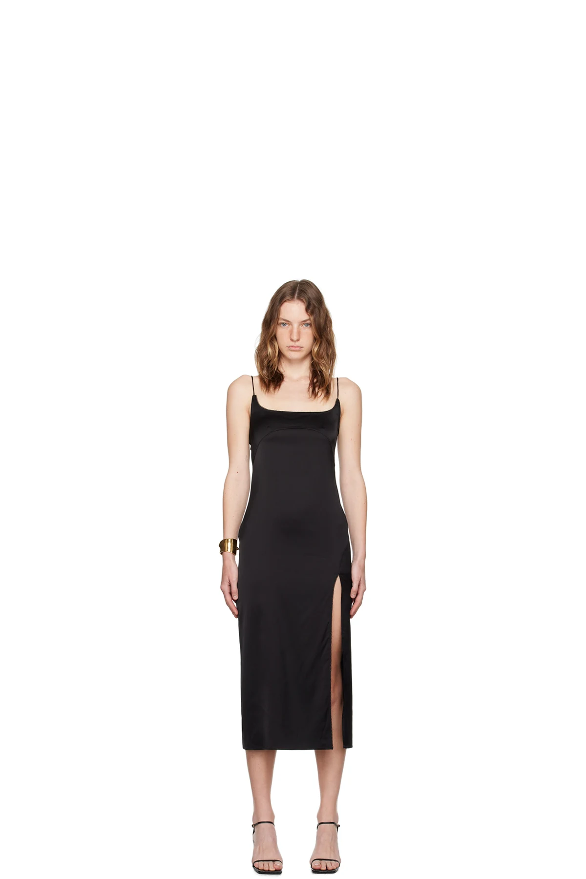Black La Casa 'La robe Notte' Midi Dress