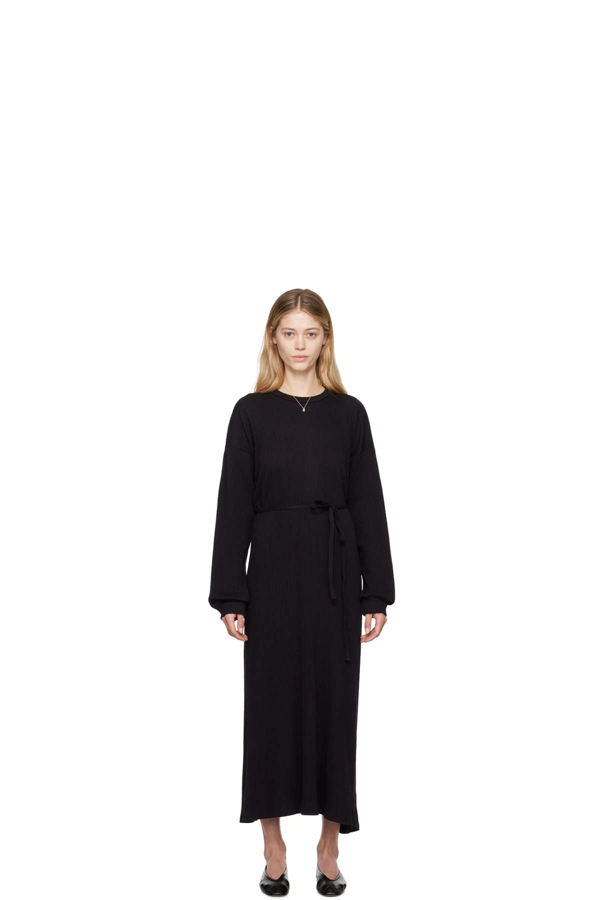 Black Shaw Kaftan Midi Dress