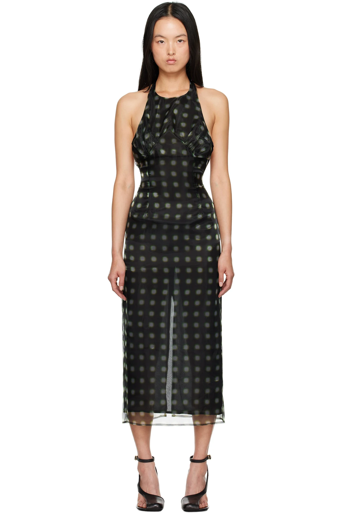Black Zita Midi Dress