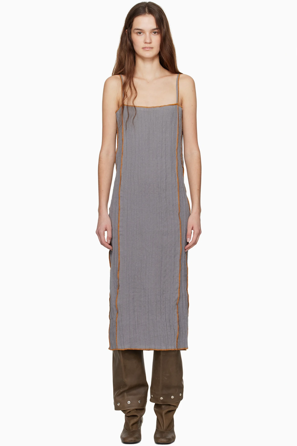 Gray Shok Midi Dress
