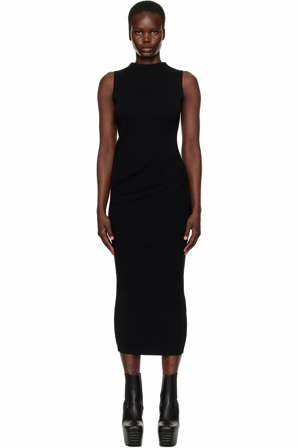 Black Hollywood Babel Midi Dress