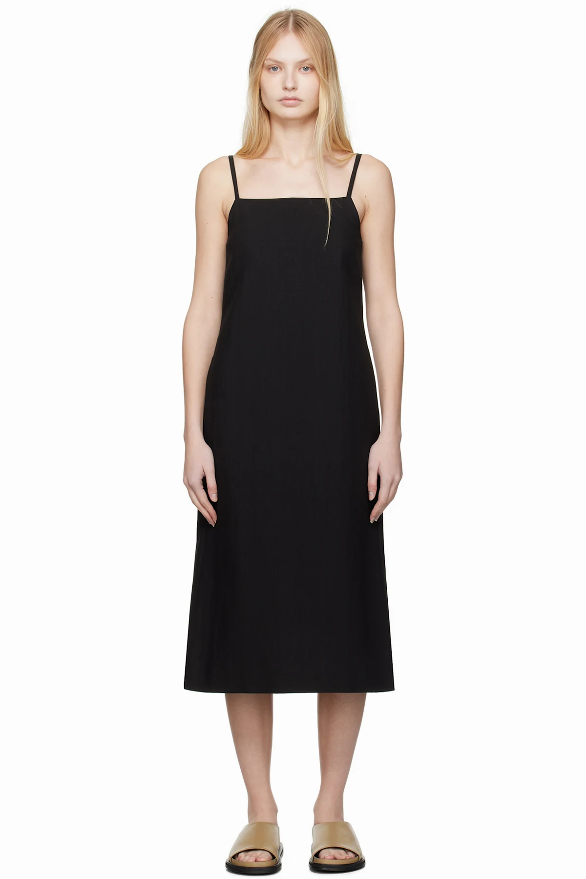 Black Danae Midi Dress