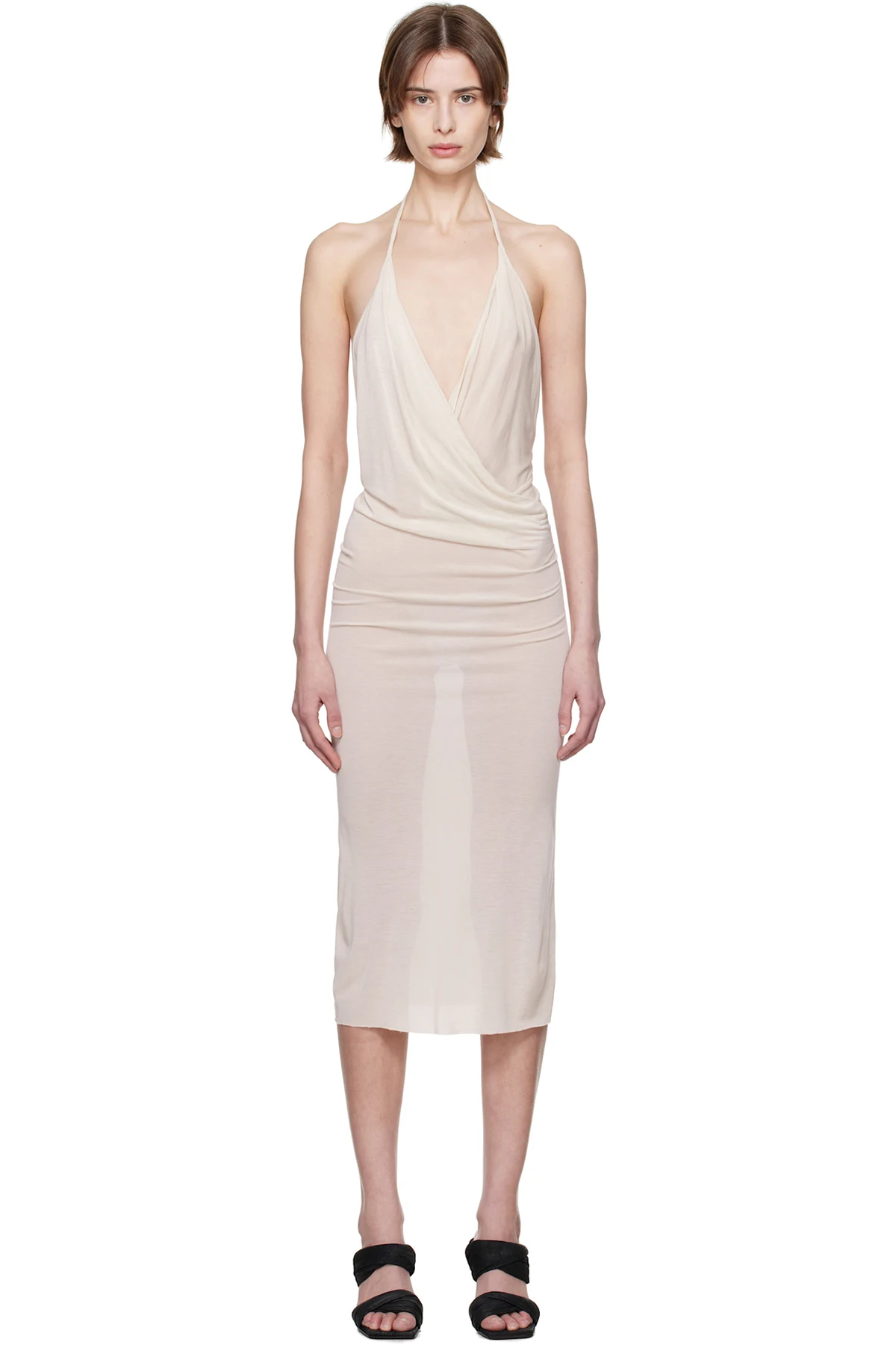 Off-White Hollywood Draped Dress