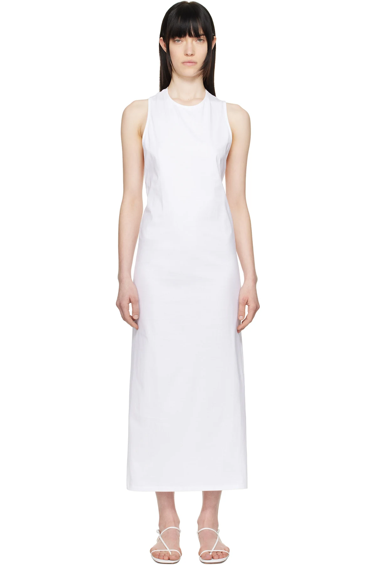 White Rayna Midi Dress