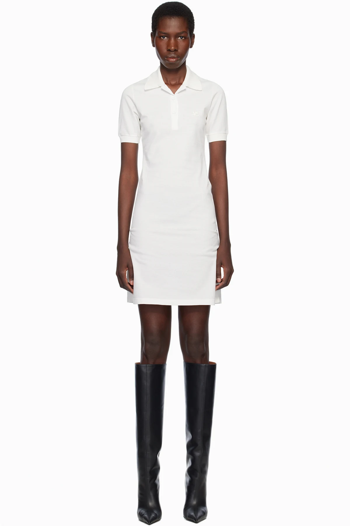 Off-White Piqué Polo Minidress