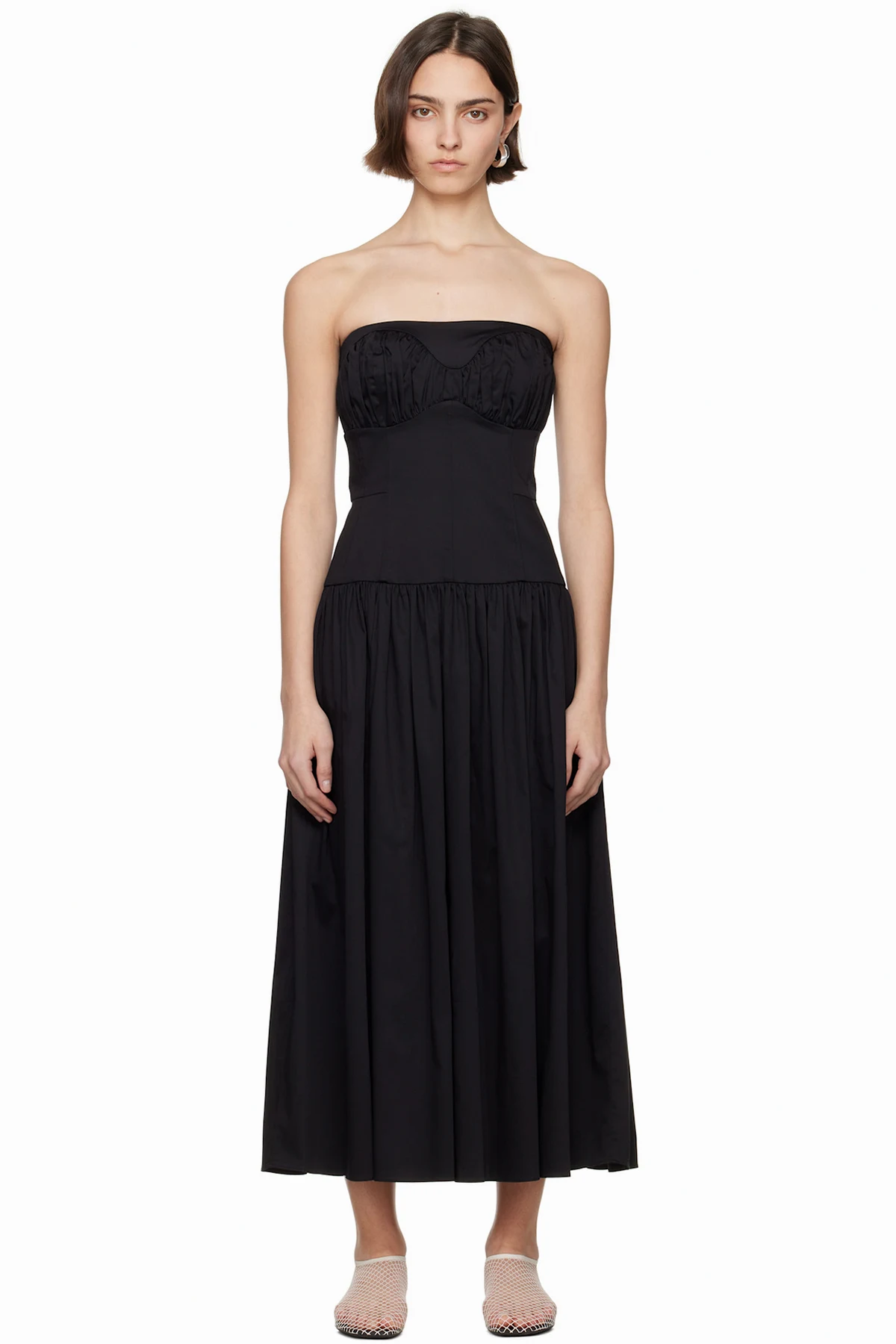 Black Lauryn Midi Dress