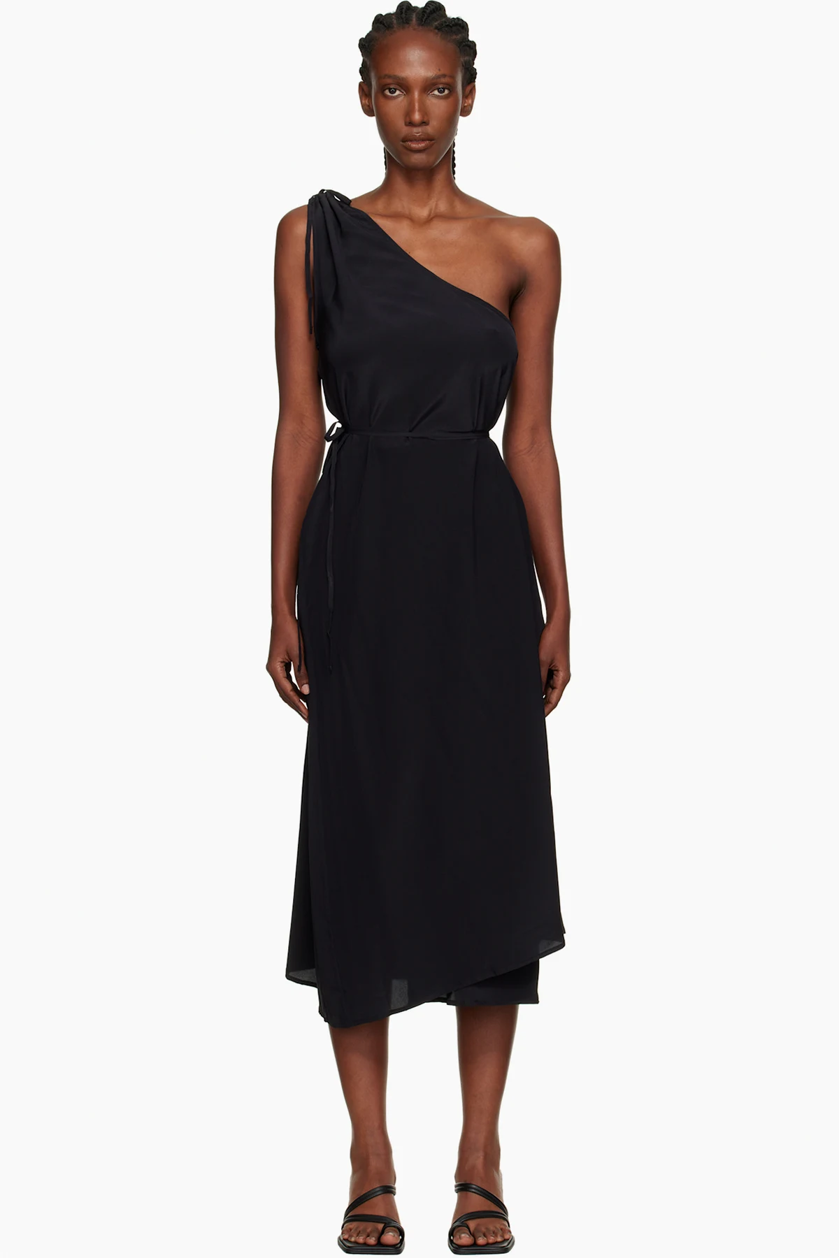 Black View Midi Dress