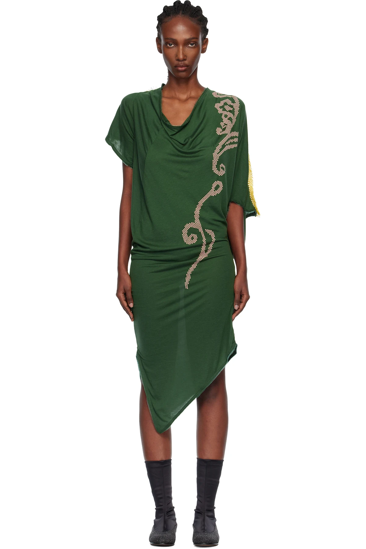 Green Ziggy Midi Dress