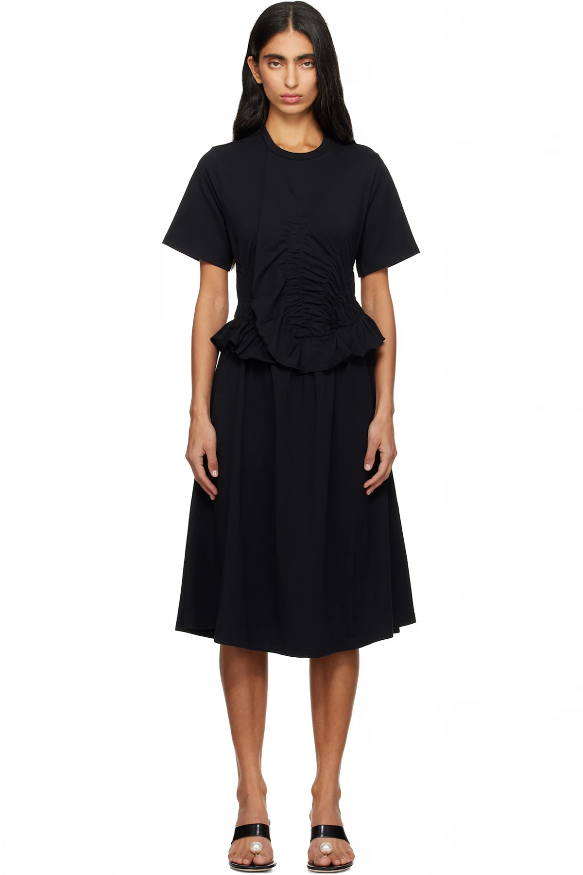 Black Bonnie Midi Dress