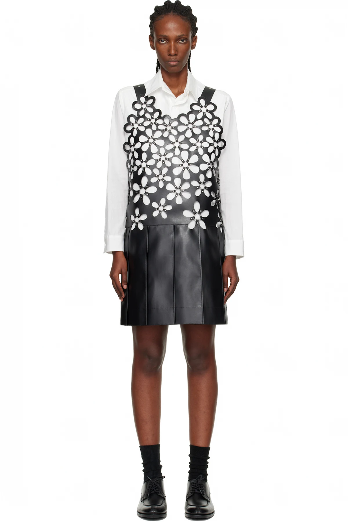 Black Petal Midi Dress