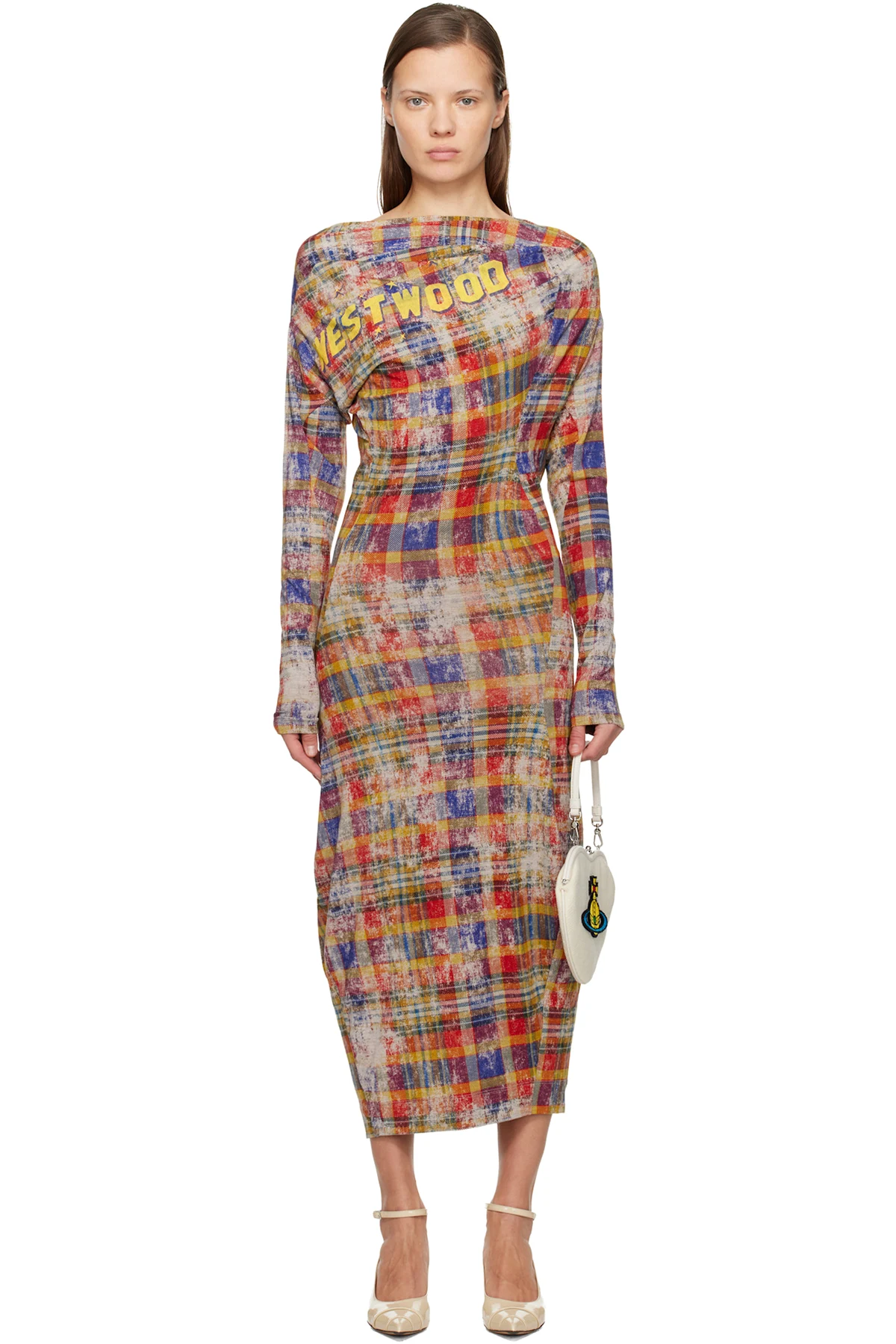 Multicolor LS Superbo Midi Dress
