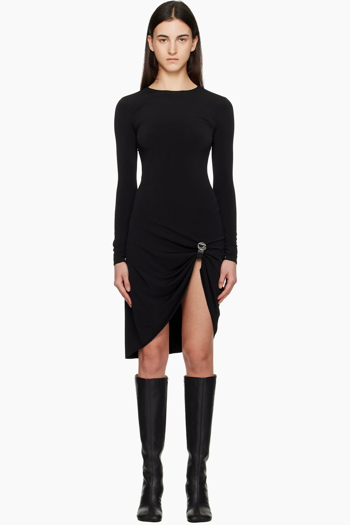 Black Suspended Midi Dress