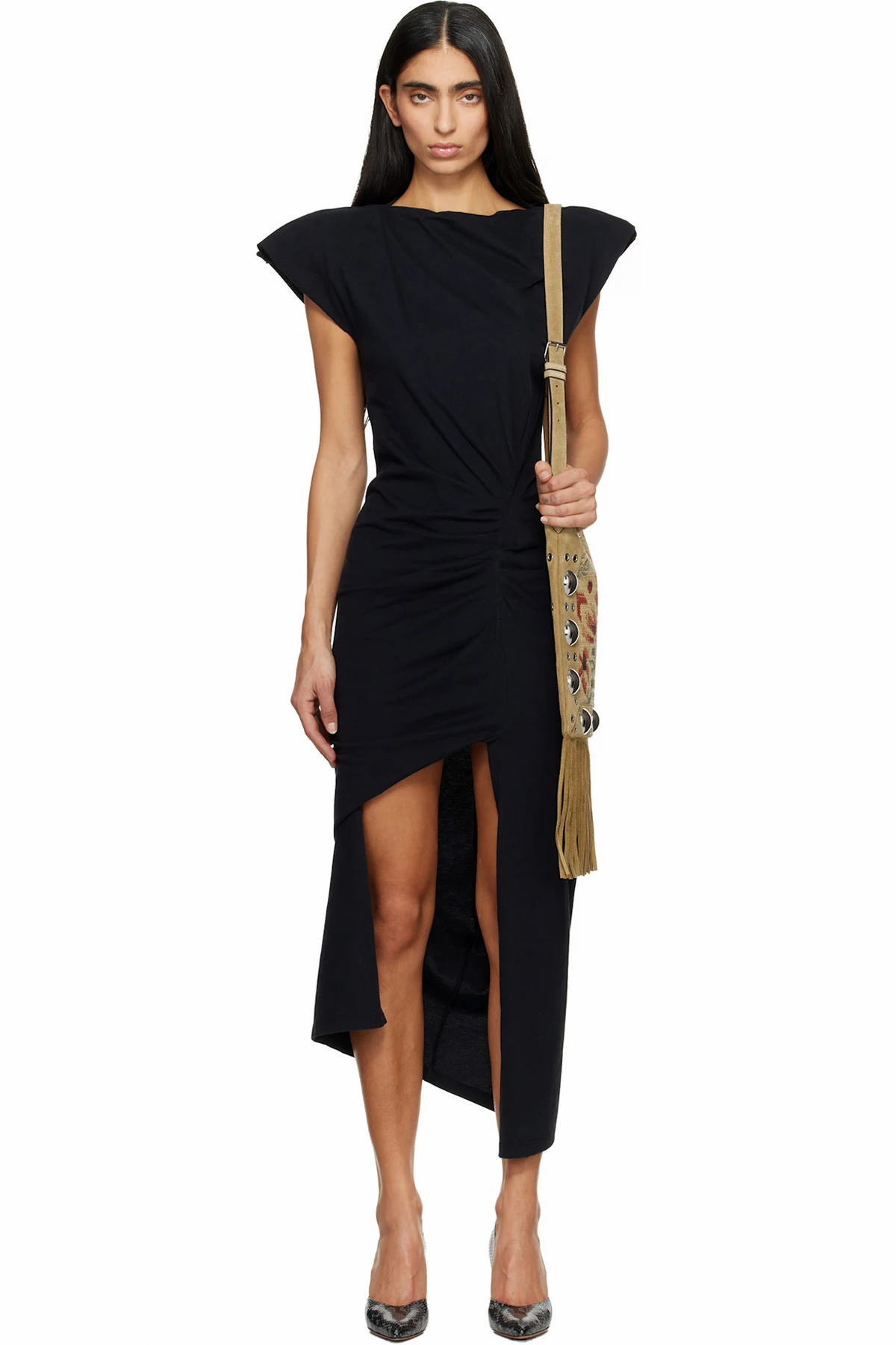 Black Nadela Midi Dress