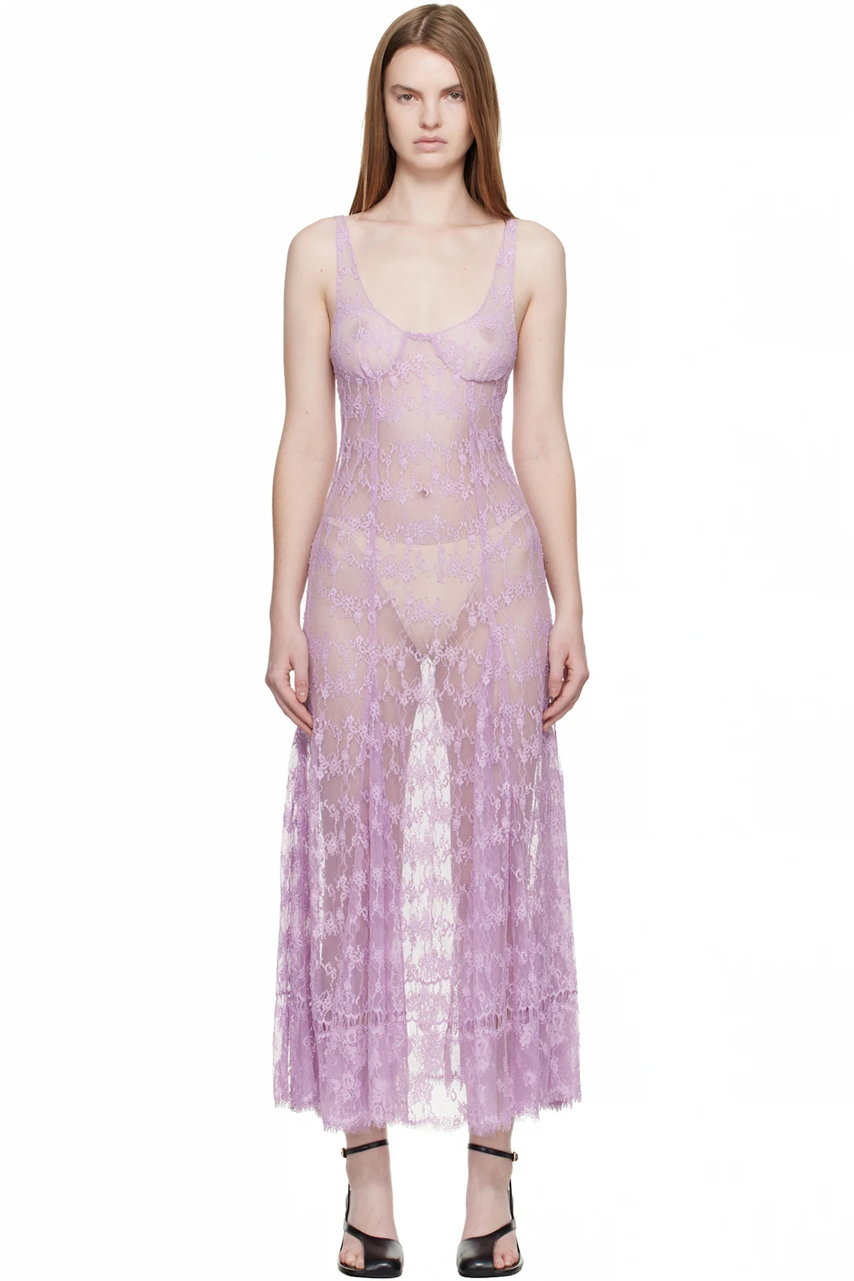 Purple Pamela Midi Dress