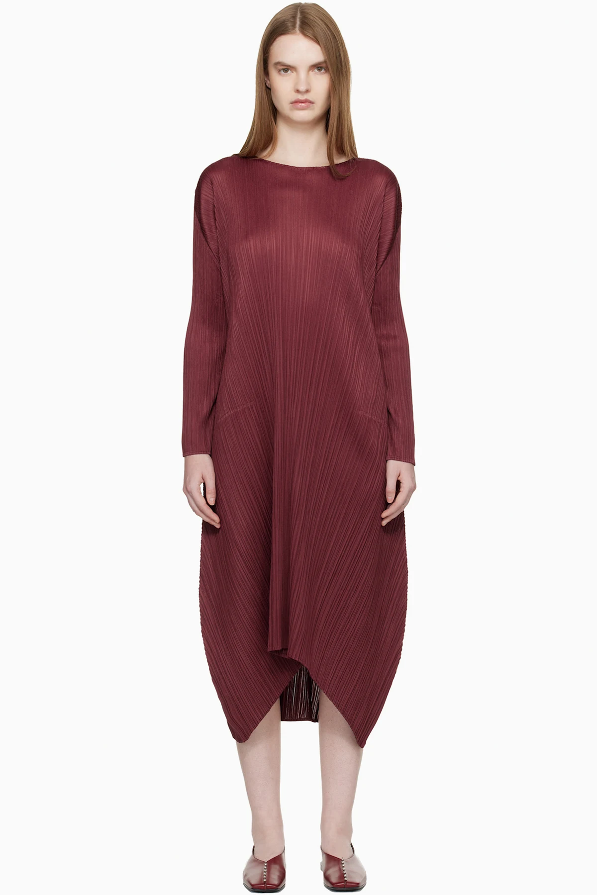 Burgundy Monthly Colors October Midi Dress