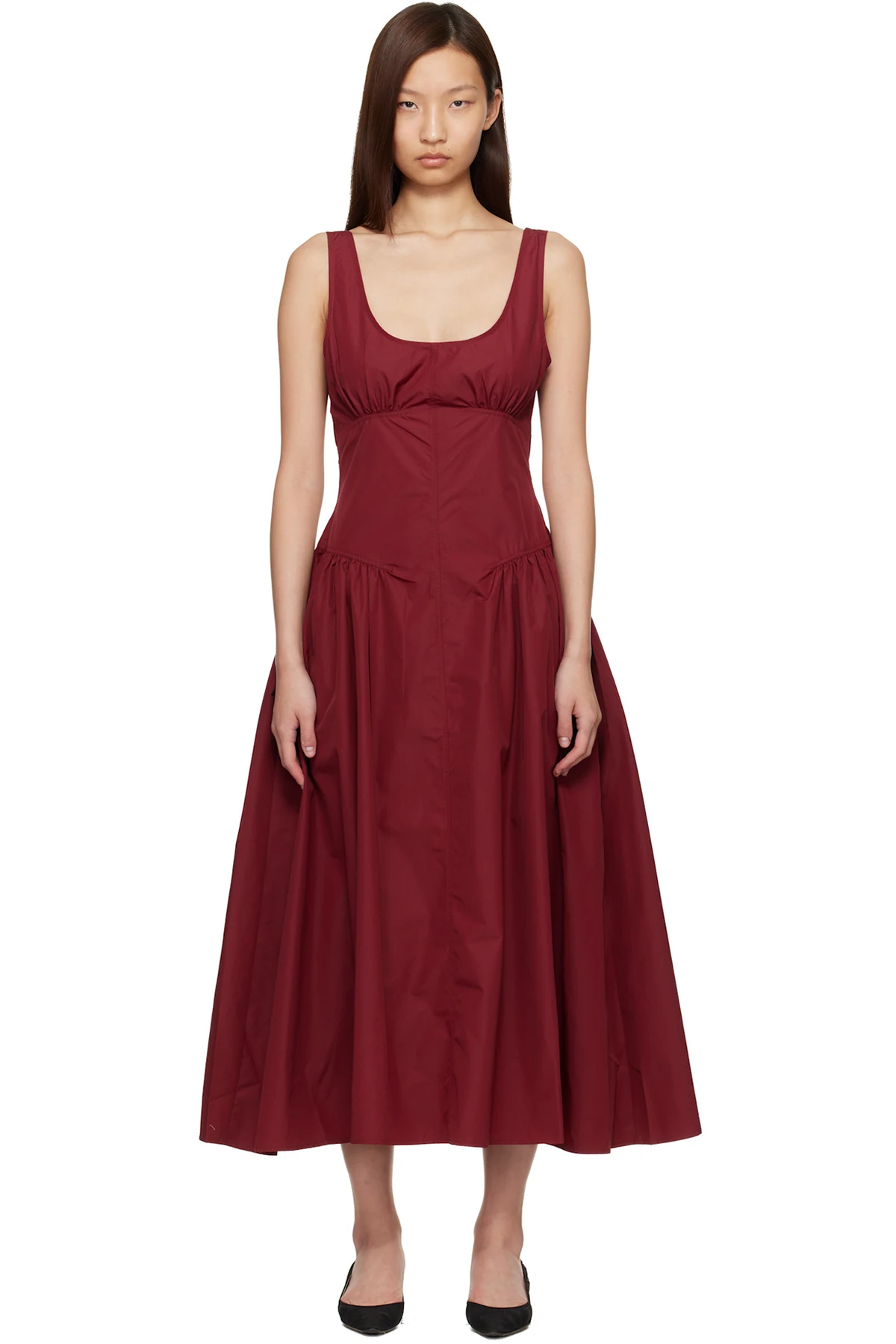 Red Proenza Schouler White Label Kendall Midi Dress