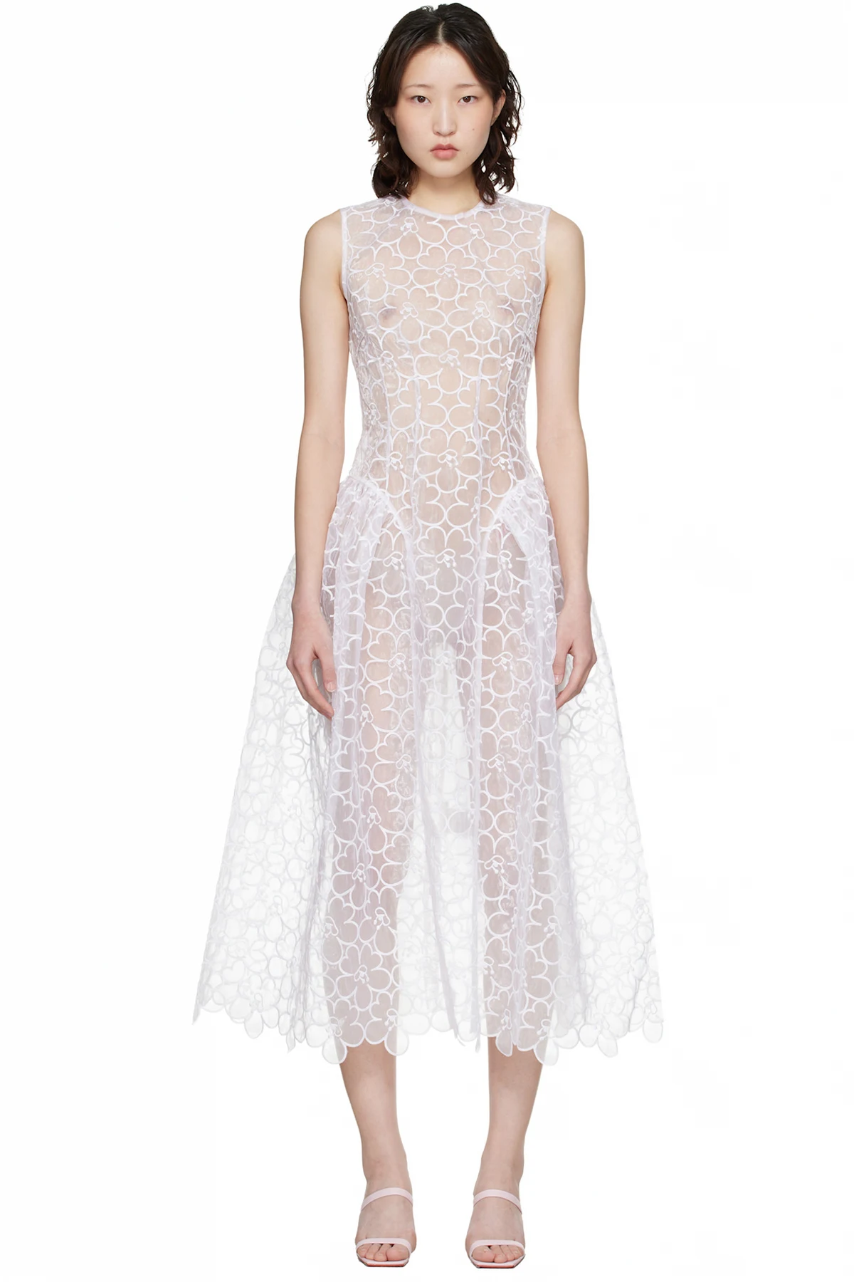 White CBcate Midi Dress