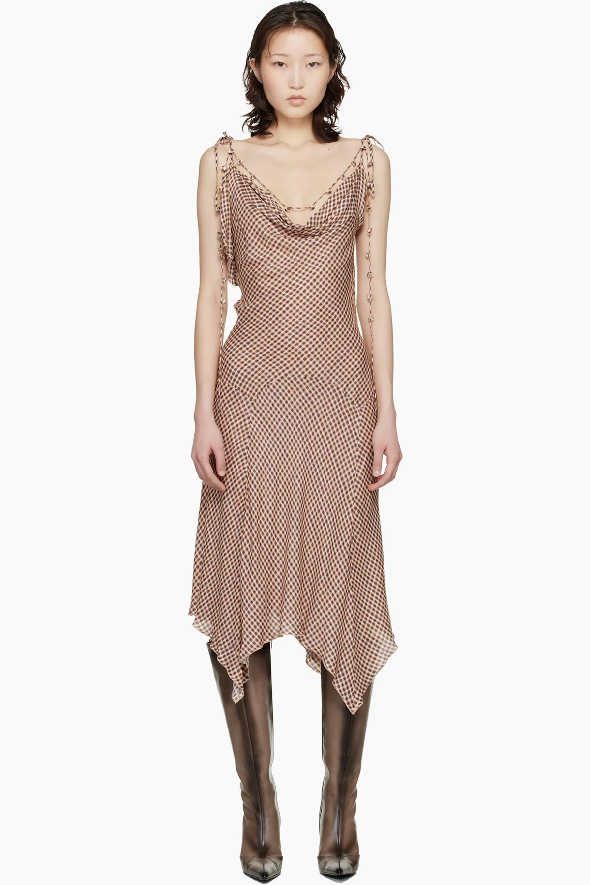 Beige Tess Midi Dress