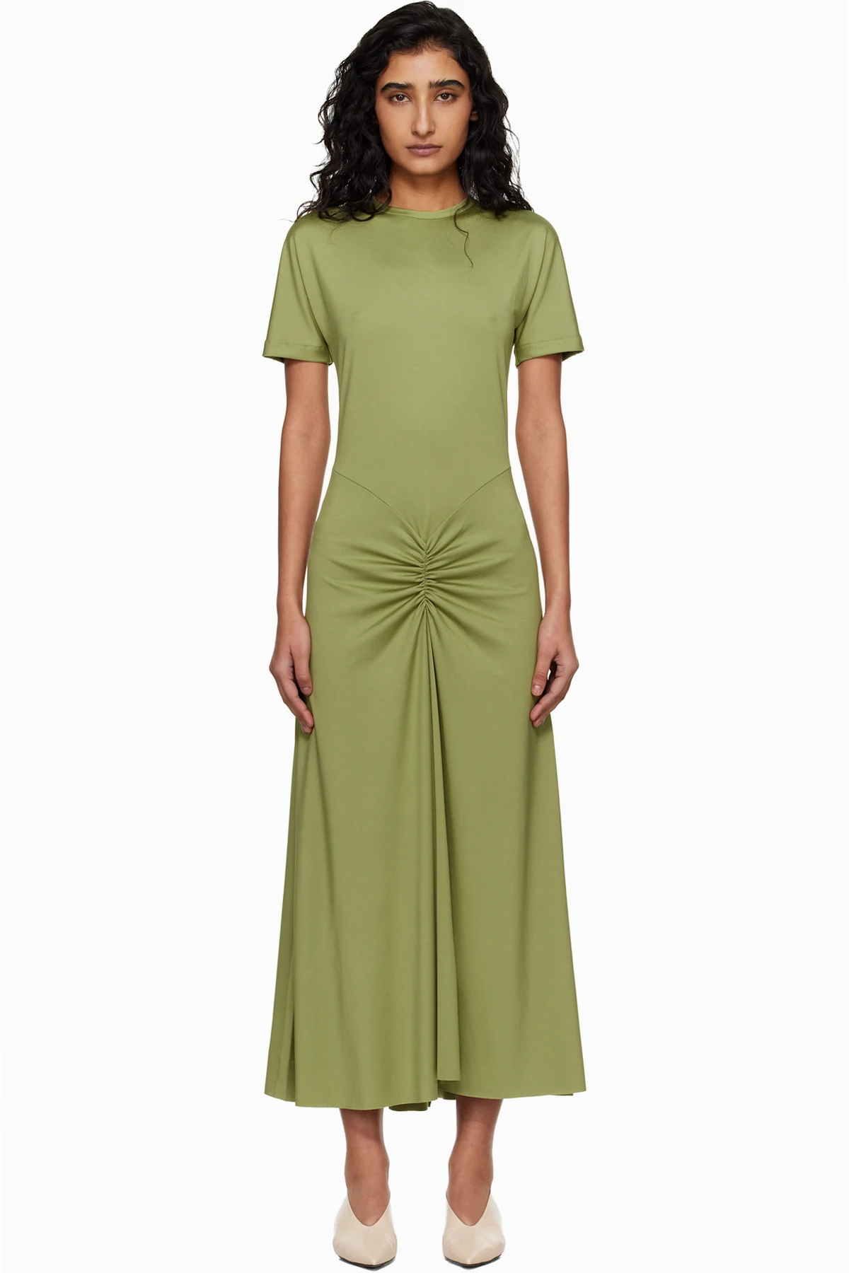 Green Blaire Midi Dress