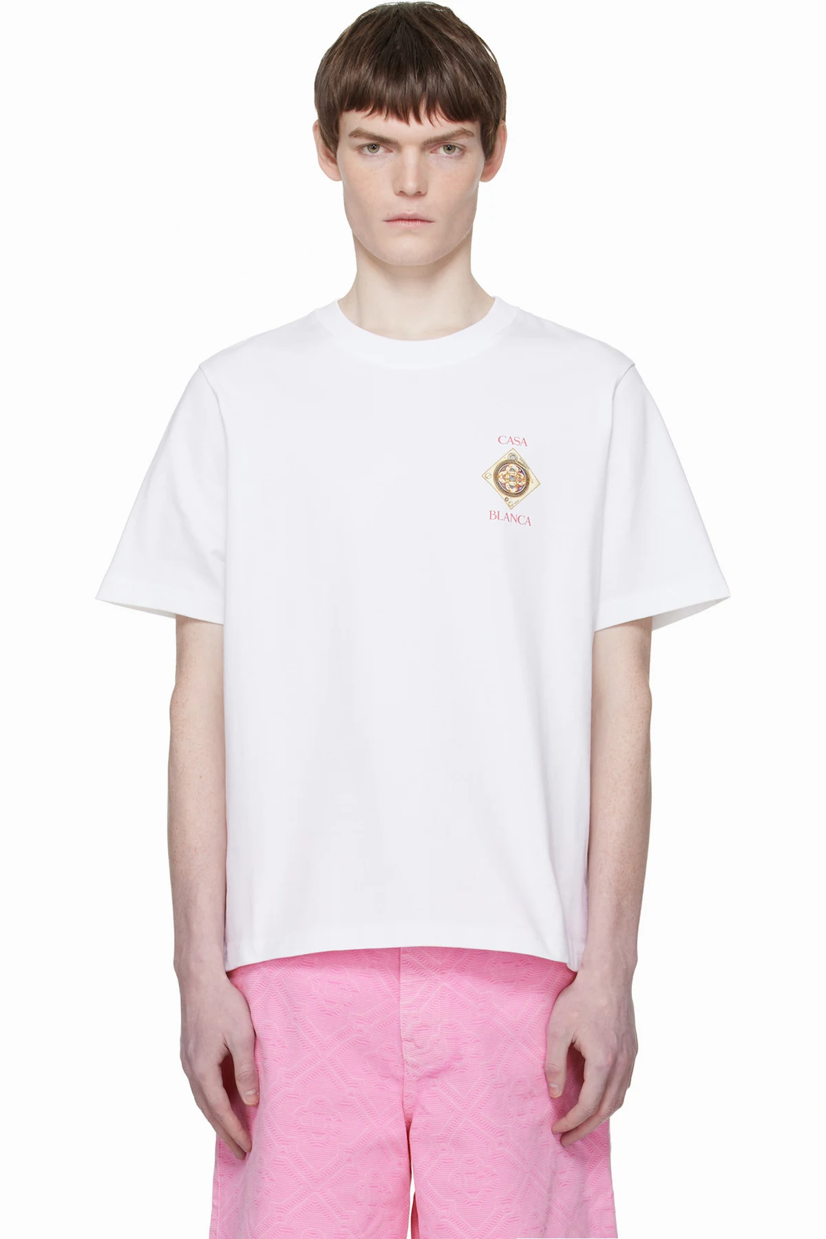 White 'Plafond Orne De Musique' Short Sleeve T-shirt