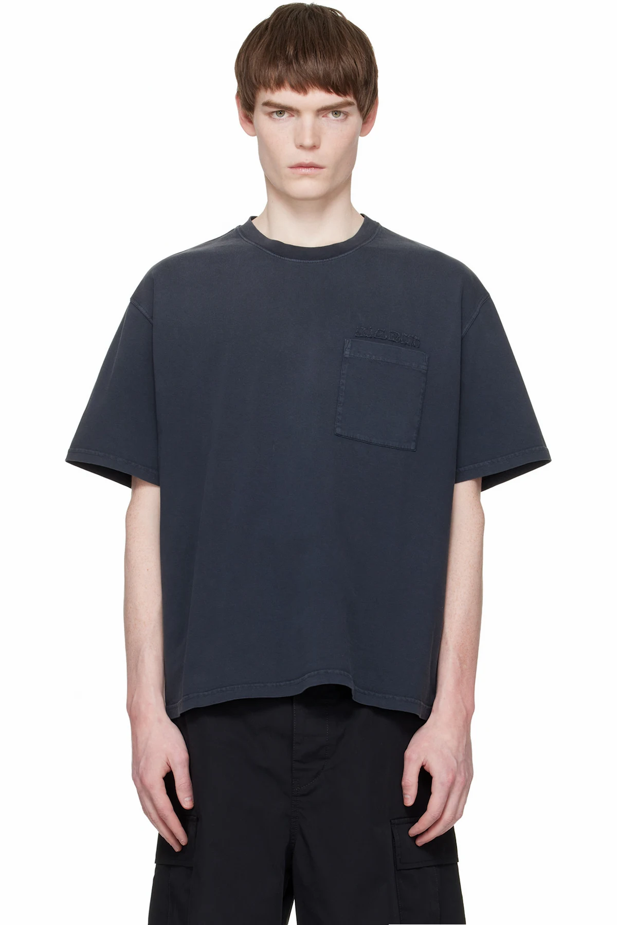 Black Cotton 'Marni Patches' T-shirt