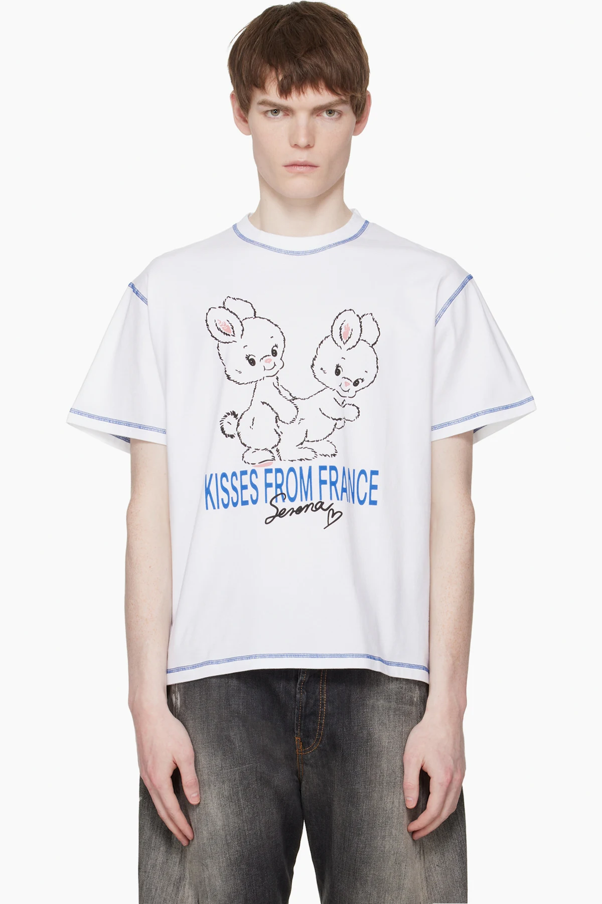 White 'XOXO, Serena' T-shirt