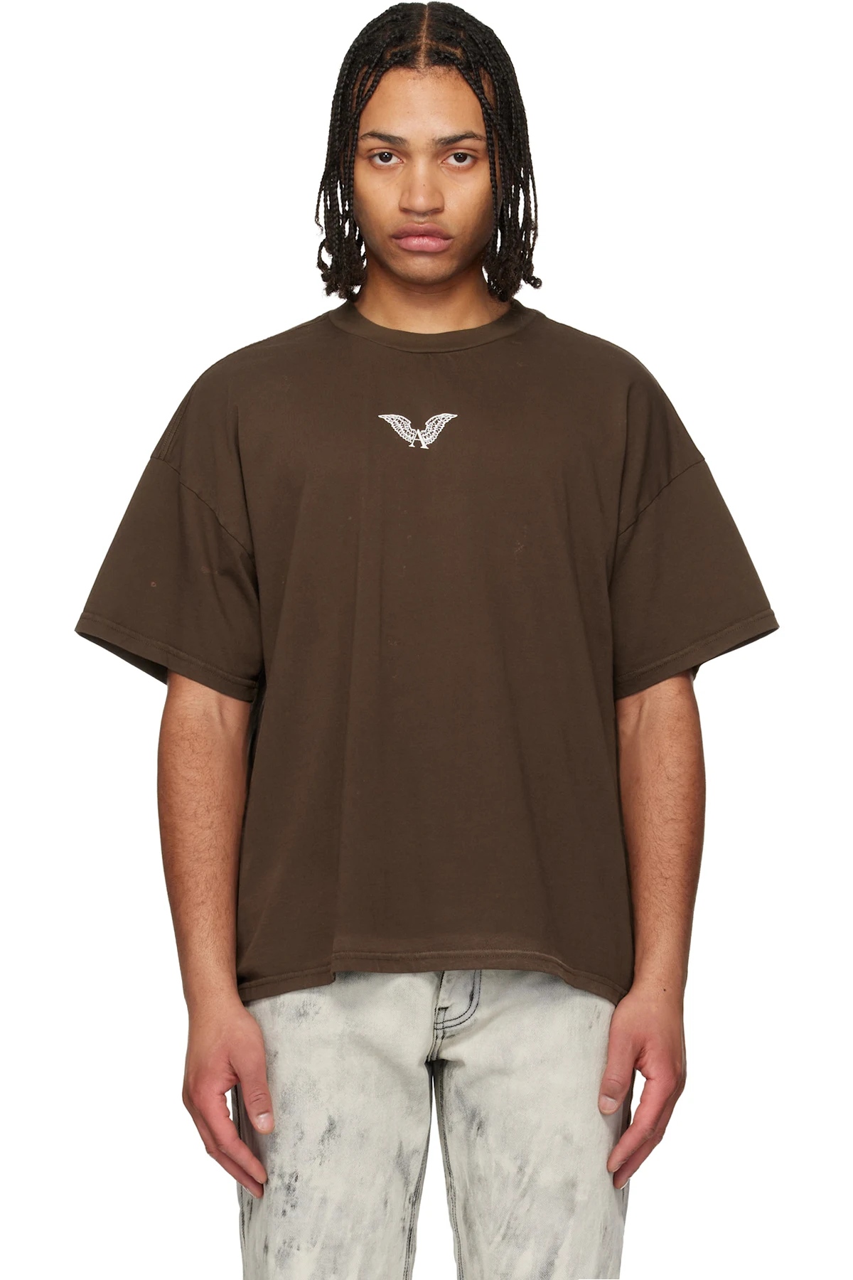 Brown Logo Inside Out T-shirt