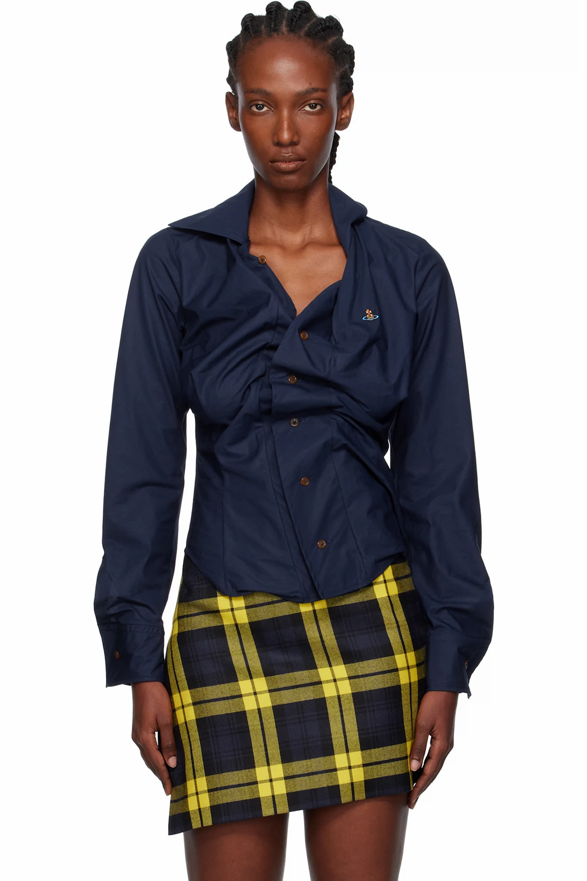 Navy Drunken Shirt