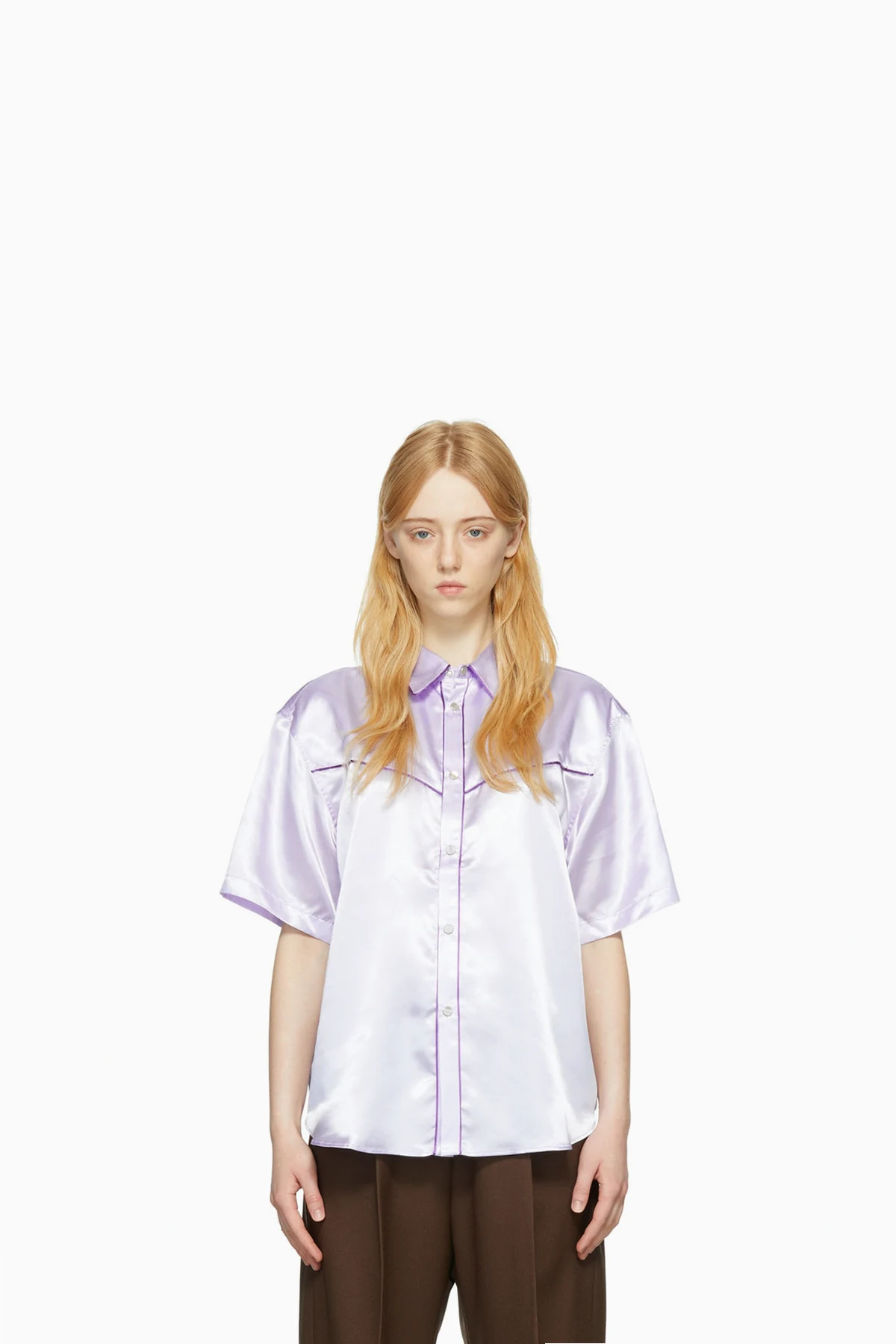 Purple Satin Shirt