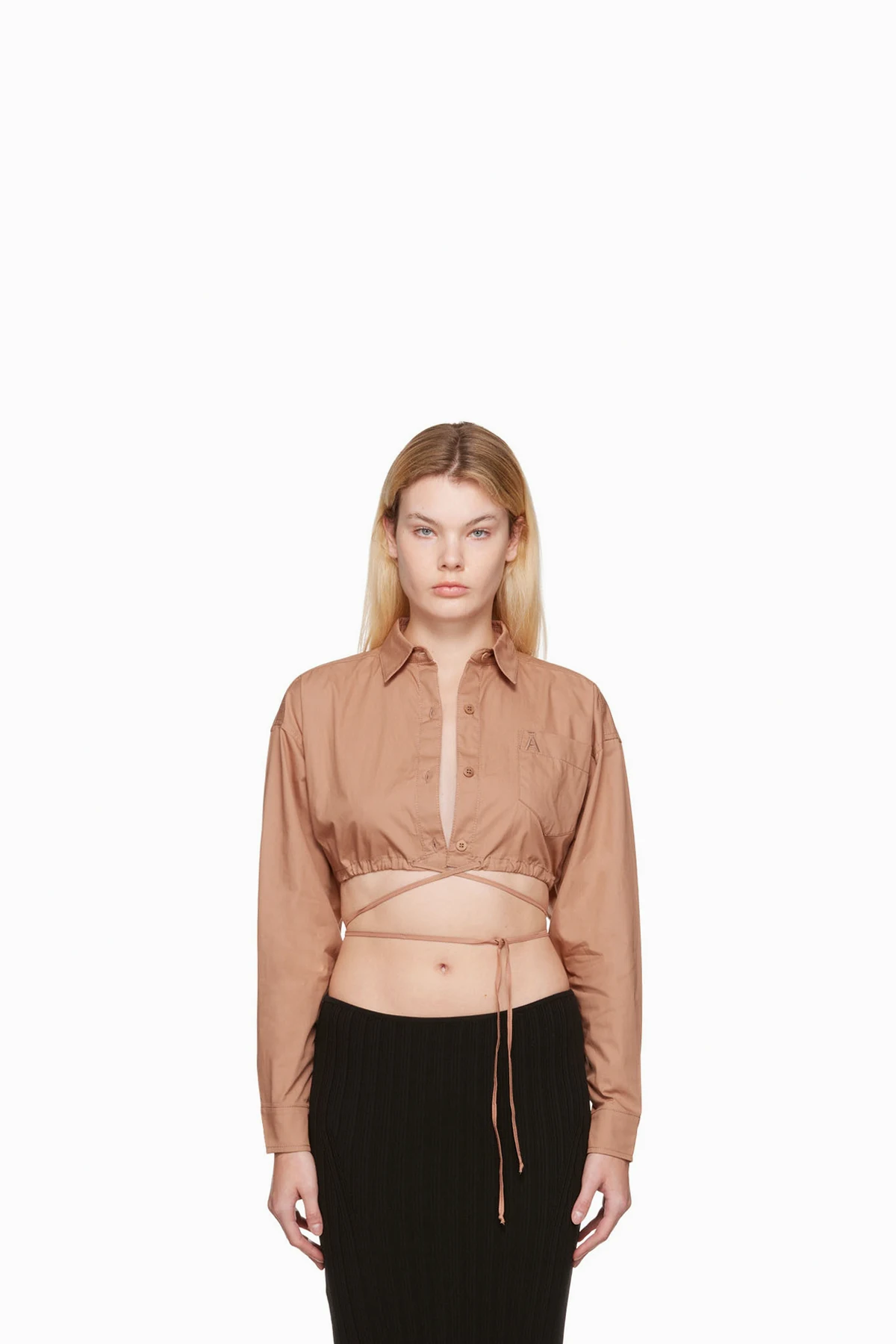 Pink Drawstring Shirt